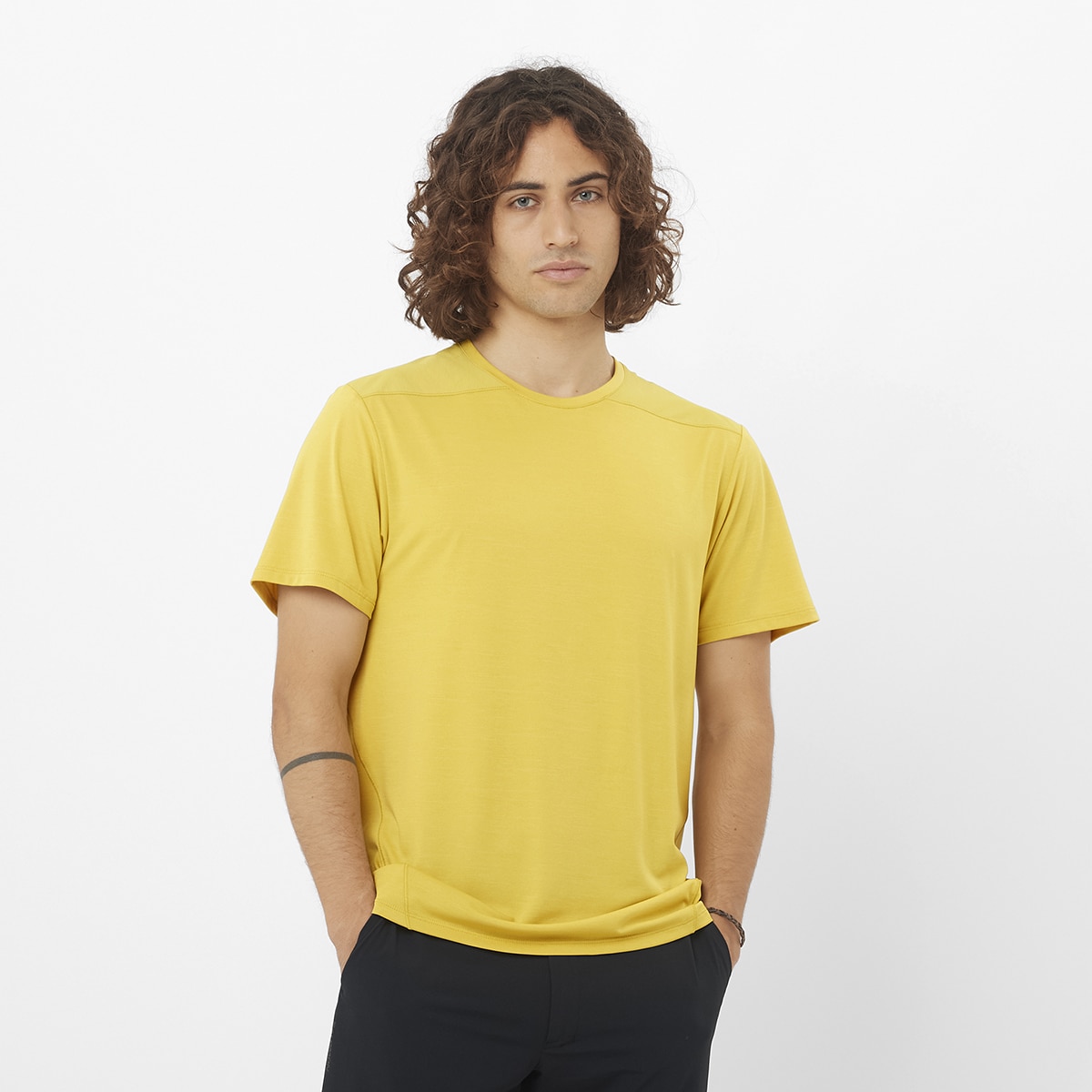 T-shirt de Manga Curta Outline Verde-1