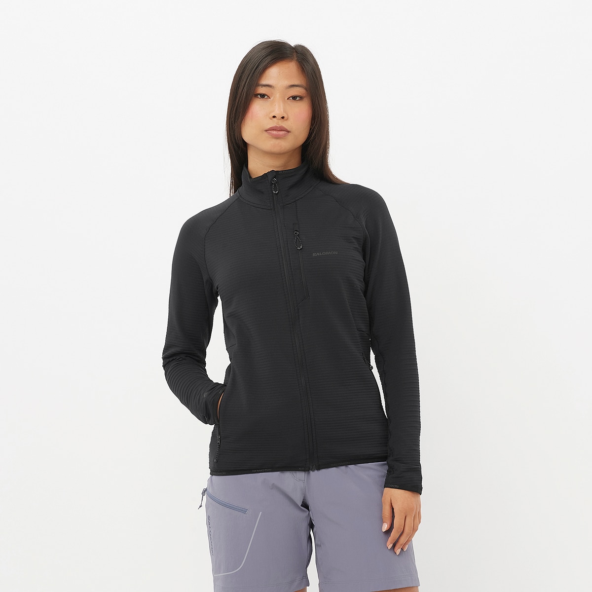 Imagen 1 de Chaqueta de cremallera completa de mujer ESSENTIAL LIGHTWARM Salomon Negro