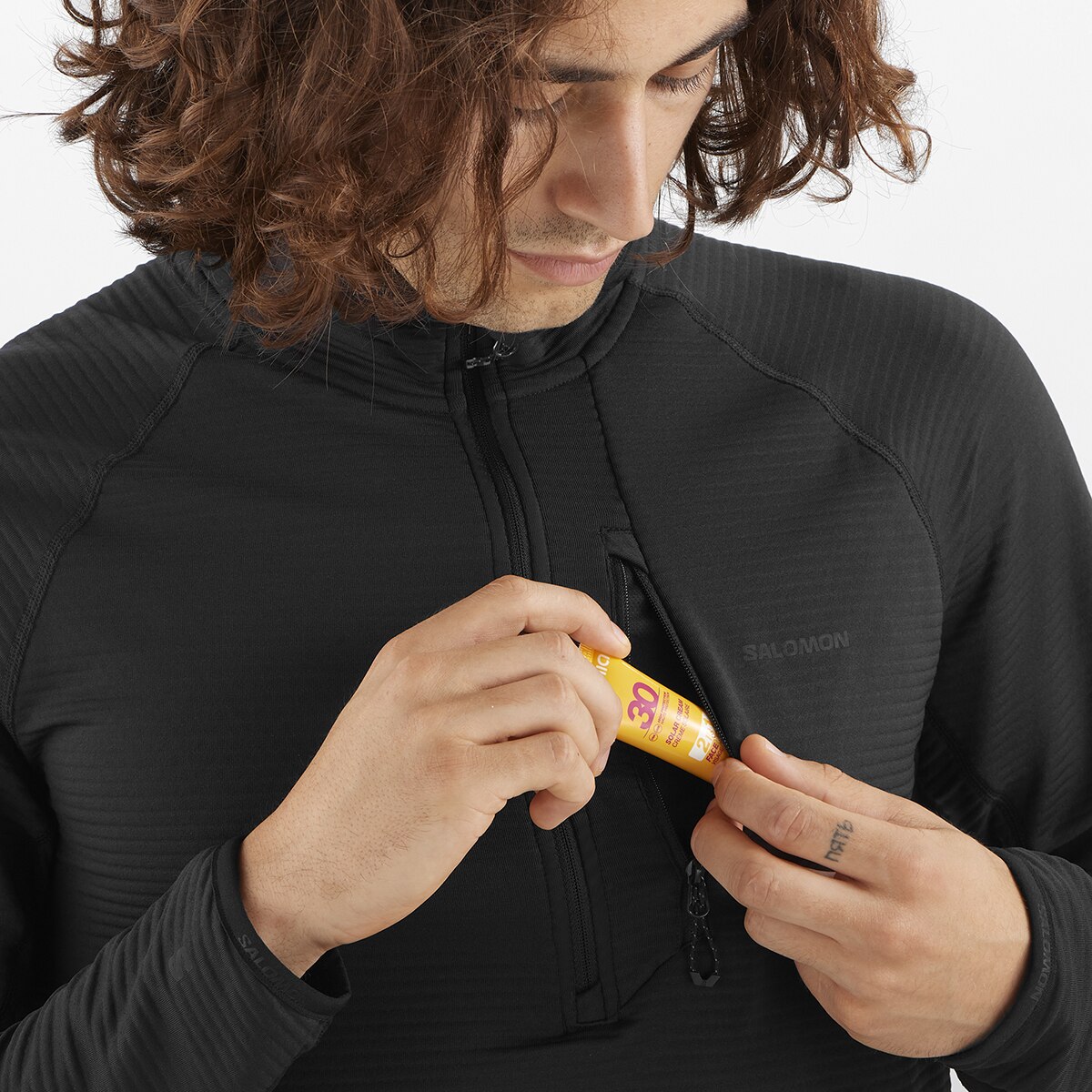 Capa de Meio Fecho de Correr Essential Lightwarm Preto-4