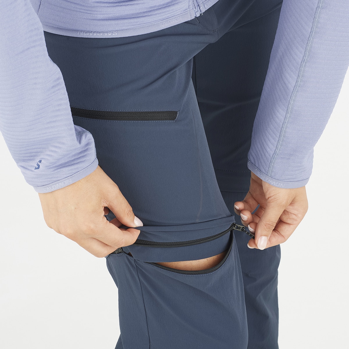 Imagen 6 de Pantalones de mujer WAYFARER ZIP OFF Salomon - Gris Gris