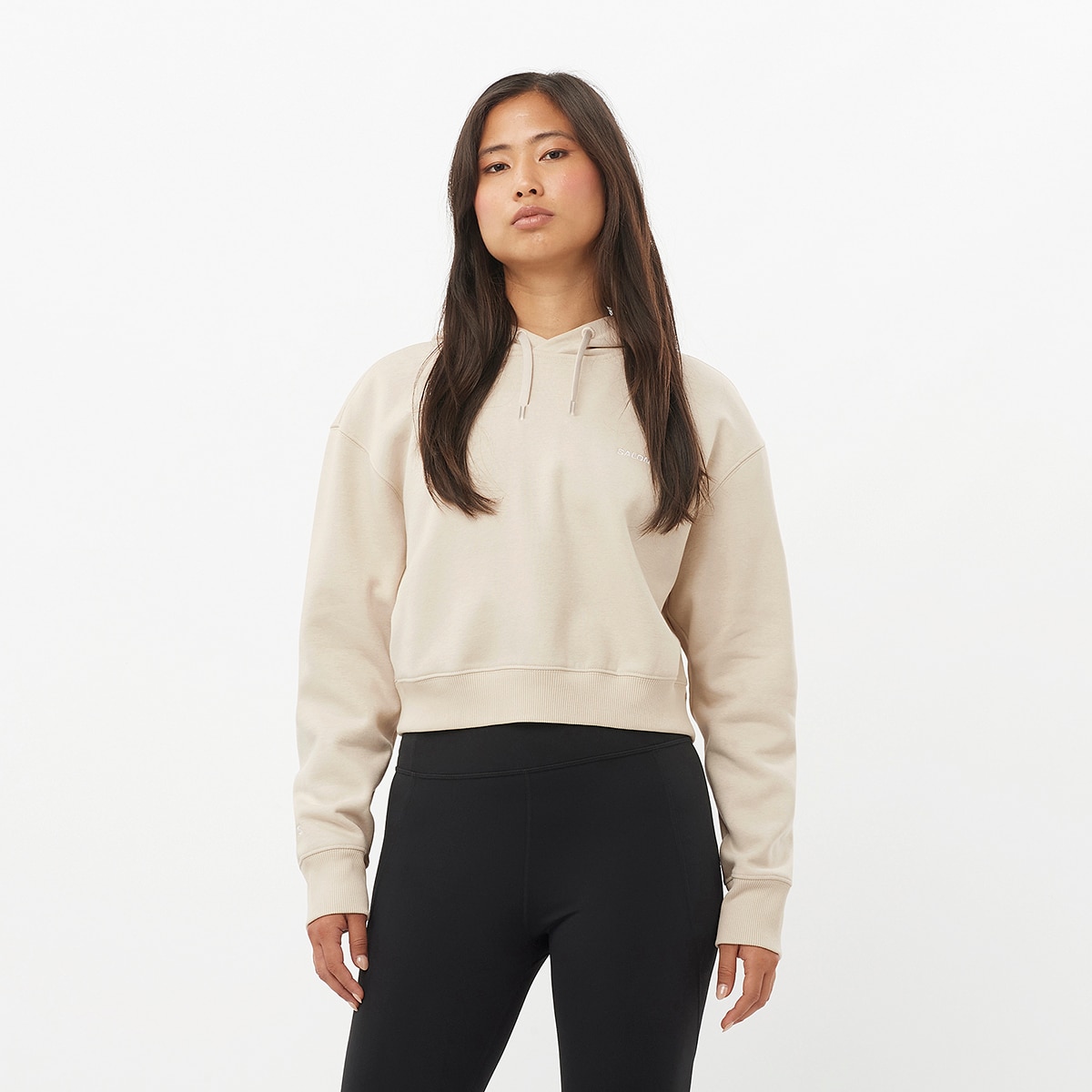 Sudadera con capucha de mujer SALOMON LOGO Salomon - Marrón Marrón-1