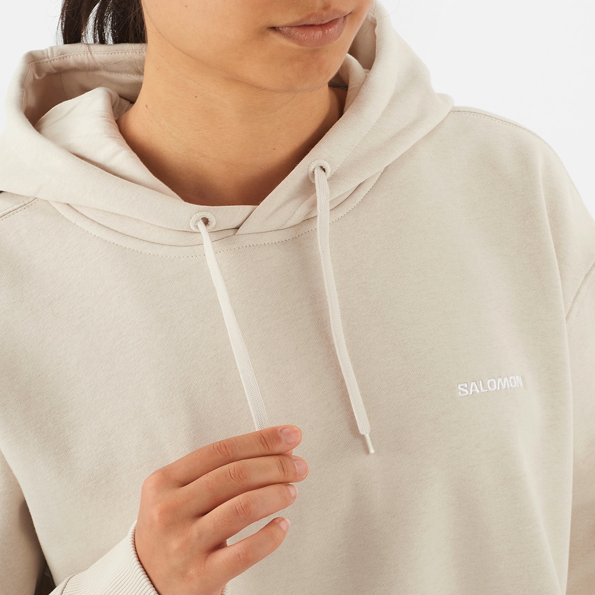 Sudadera con capucha de mujer SALOMON LOGO Salomon - Marrón Marrón-3
