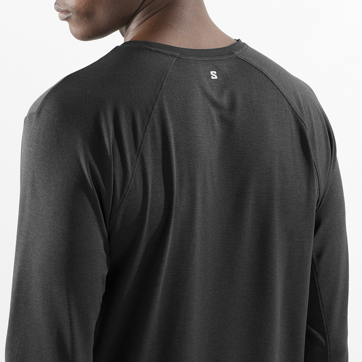 Camiseta de manga larga de hombre SHKout CORE Salomon - Negro Negro-2