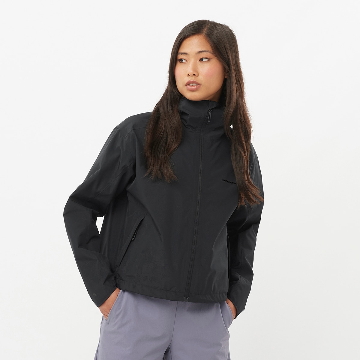 Chaqueta shell de mujer OUTSCAPE 2L Salomon - Negro Negro-1