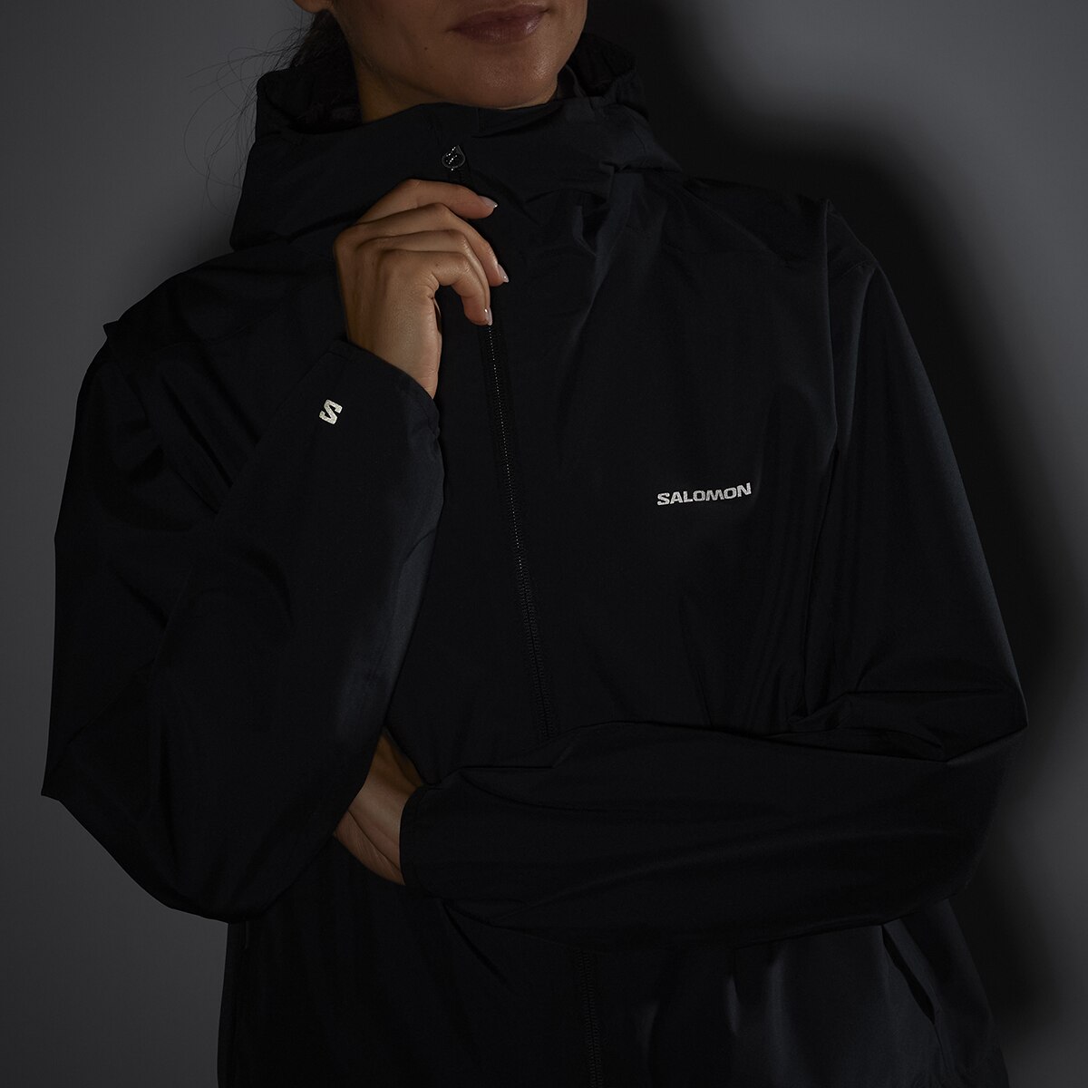 Chaqueta shell de mujer OUTSCAPE 2L Salomon - Negro Negro-3