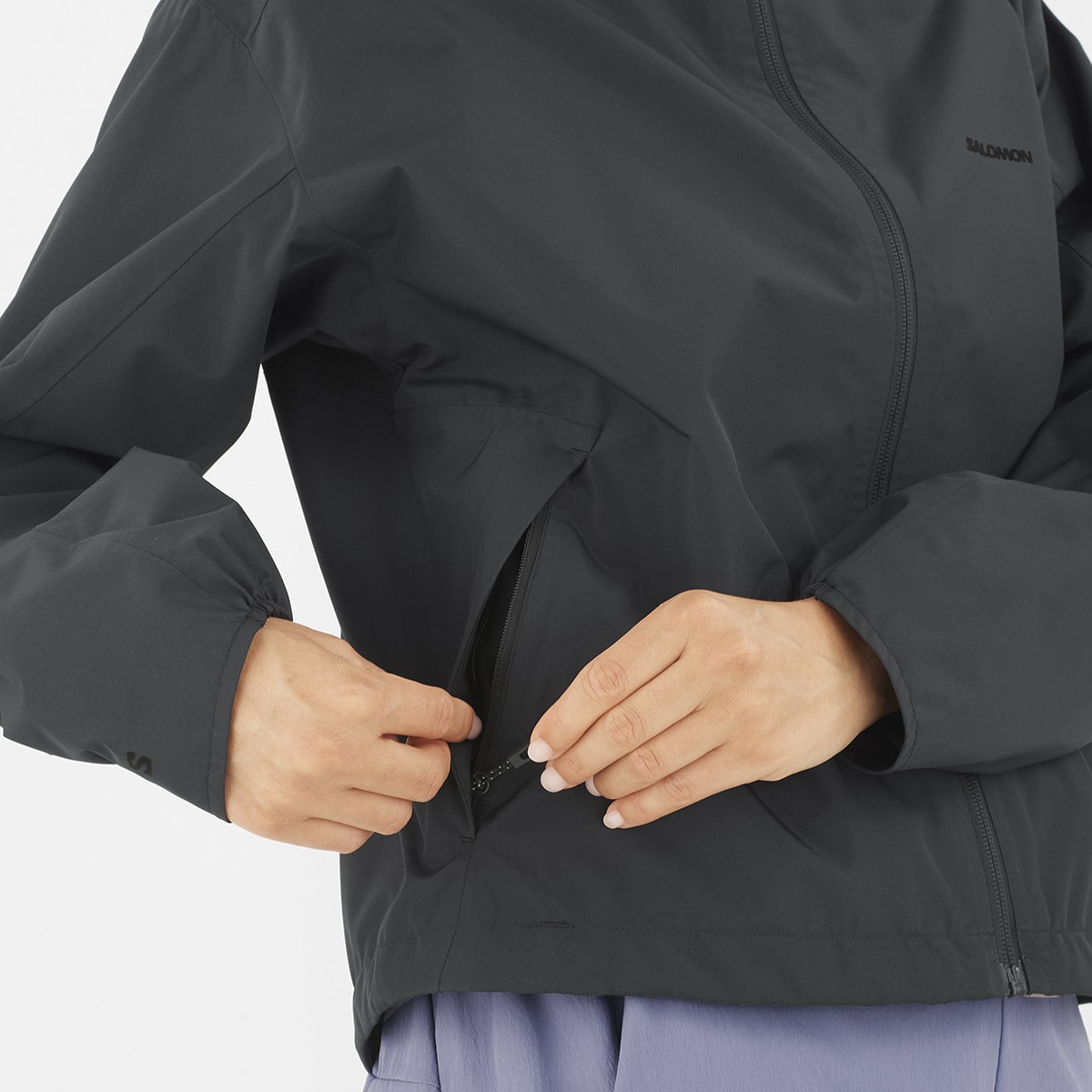 Chaqueta shell de mujer OUTSCAPE 2L Salomon - Negro Negro-5