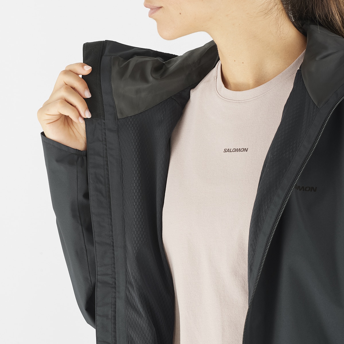 Chaqueta shell de mujer OUTSCAPE 2L Salomon - Negro Negro-6