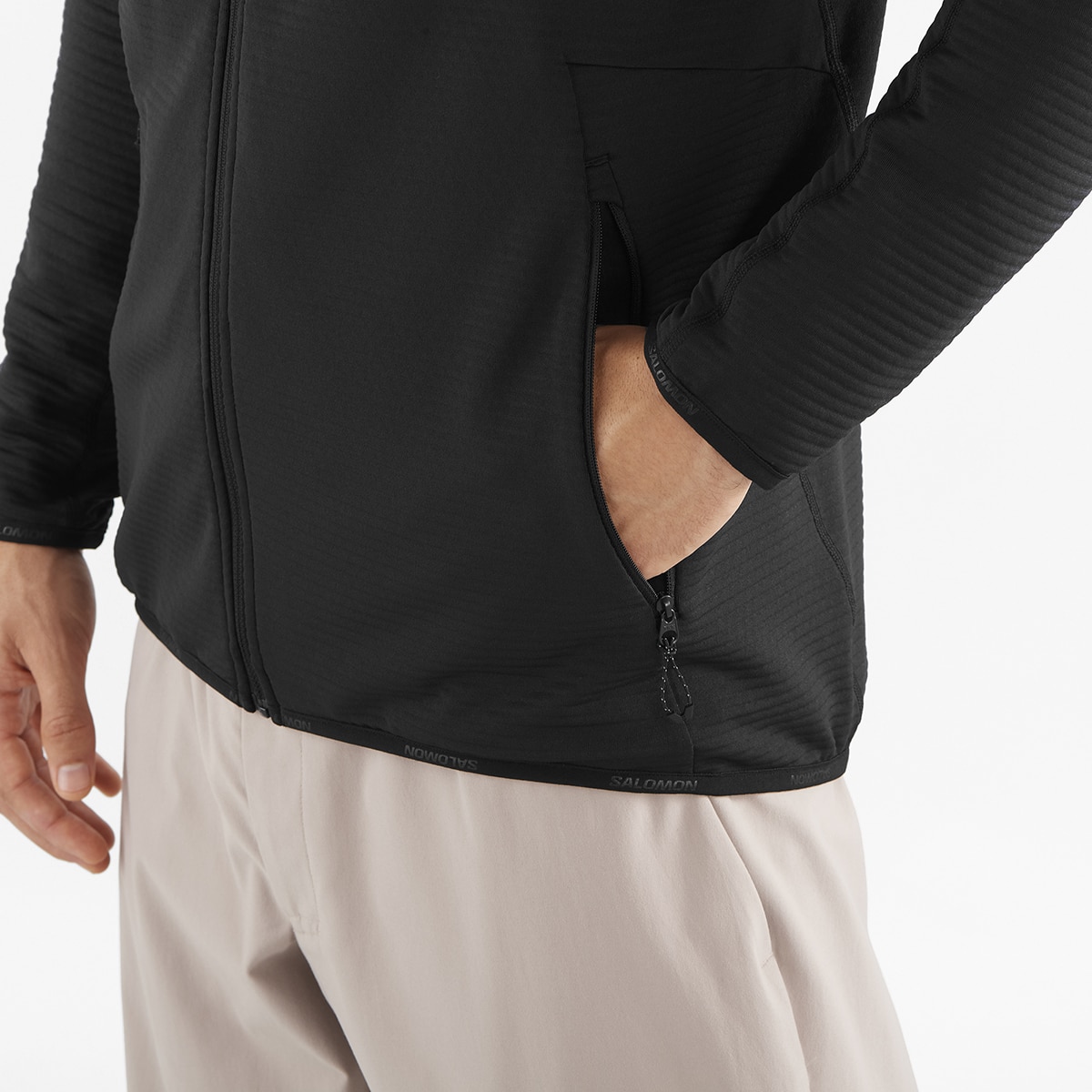 Casaco com Capuz Essential Lightwarm Preto-3