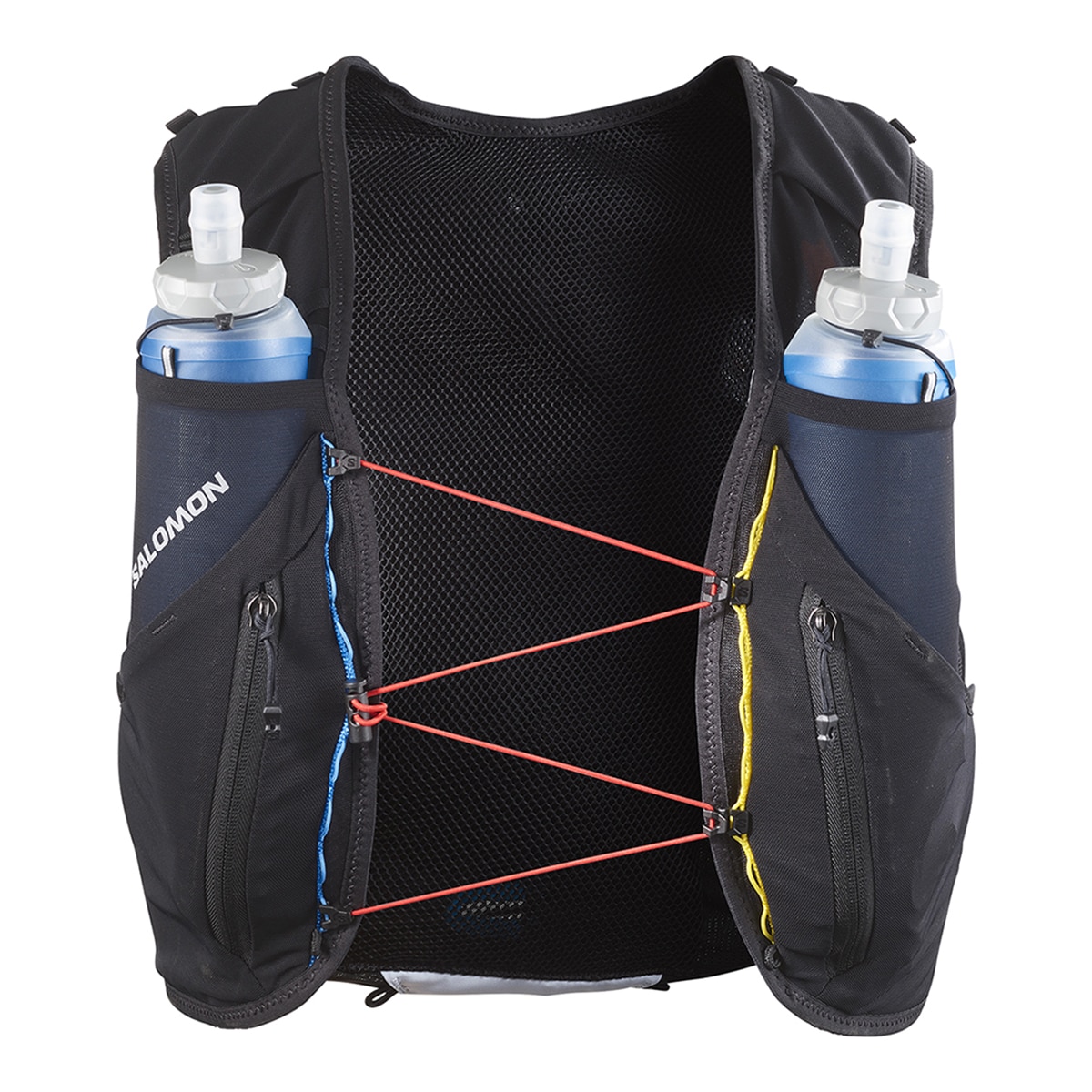 Colete de Running Unissexo ADV Skin 12 Race Flag com Bidons Incluídos Preto-2
