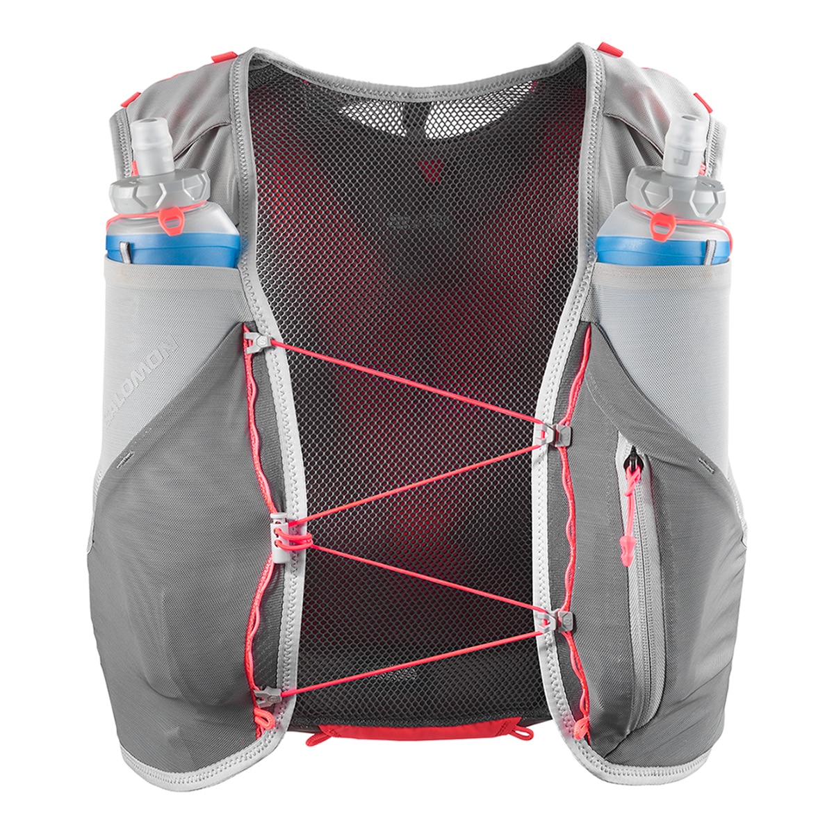 Chaleco de running Unisex ADV SKIN 5 con bidones incluidos Salomon - Gris Gris-2