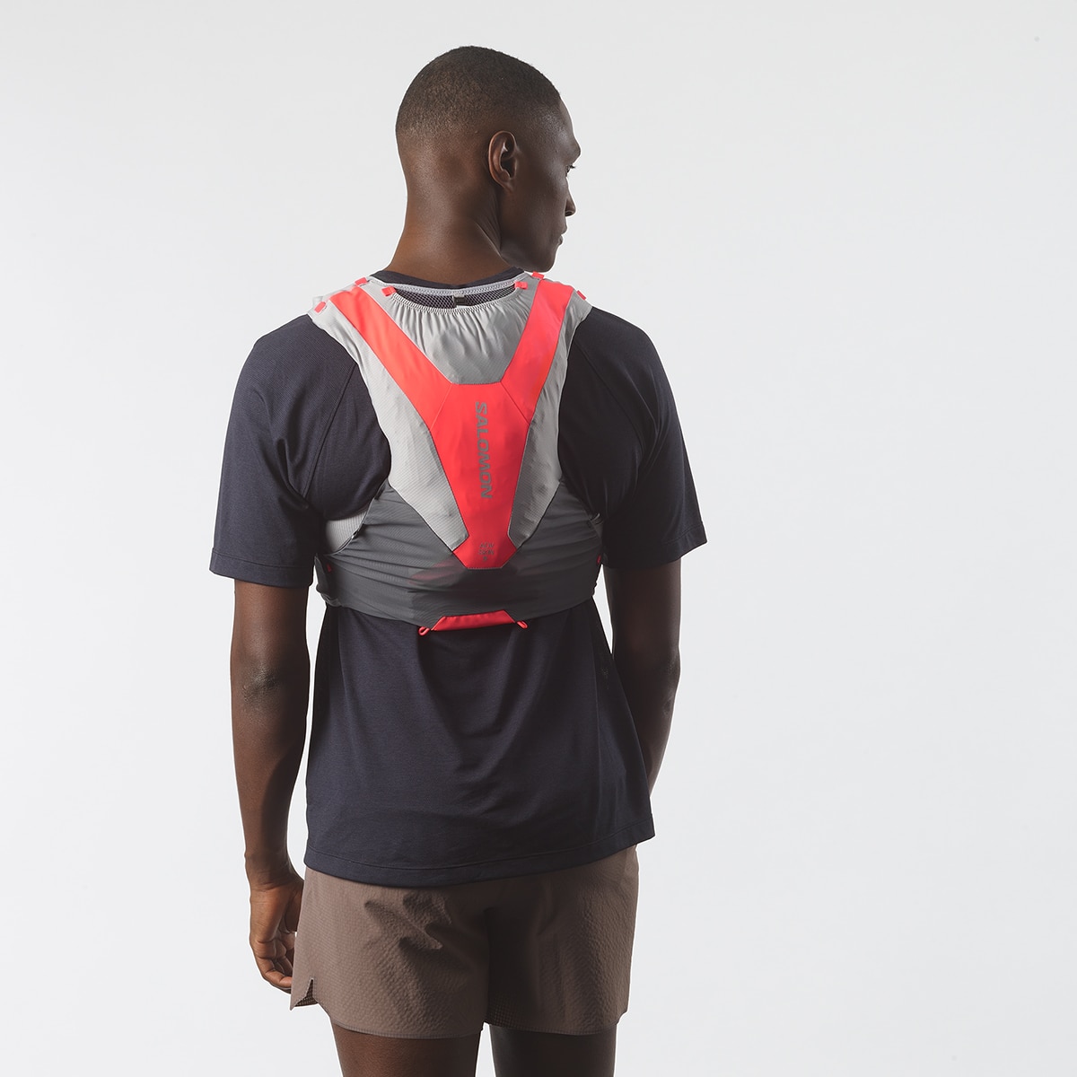 Chaleco de running Unisex ADV SKIN 5 con bidones incluidos Salomon - Gris Gris-4
