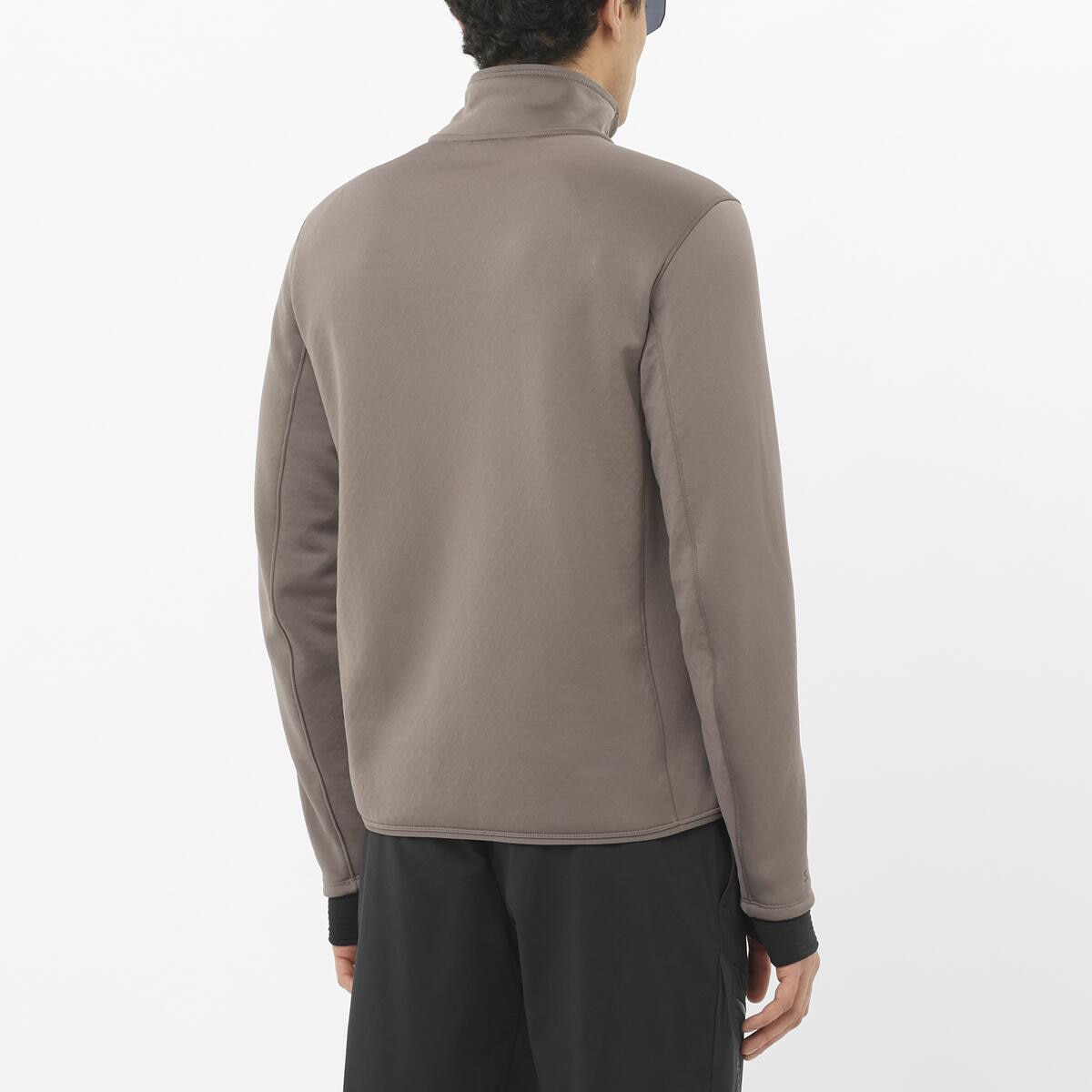 Chaqueta intermedia de cremallera completa para hombre OUTLINE WARM FLEECE FZ M SALOMON - Rojo Rojo-2