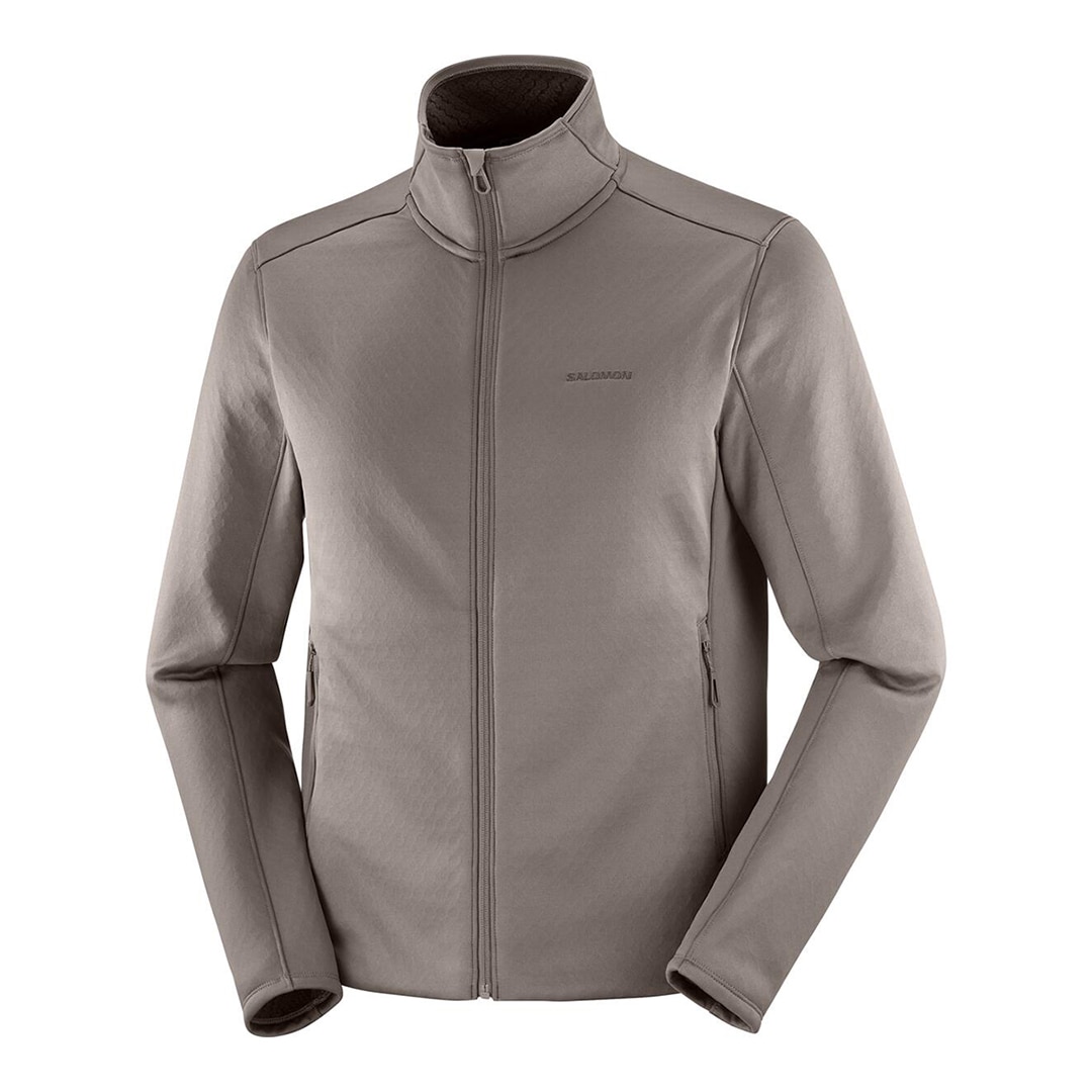 Chaqueta intermedia de cremallera completa para hombre OUTLINE WARM FLEECE FZ M SALOMON - Rojo Rojo-3