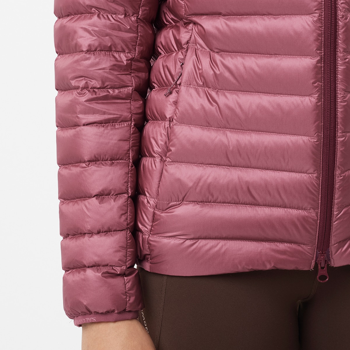 Chaqueta de plumón con capucha para mujer ELIXIR MICRO DOWN HD W SALOMON - Marrón Marrón-7