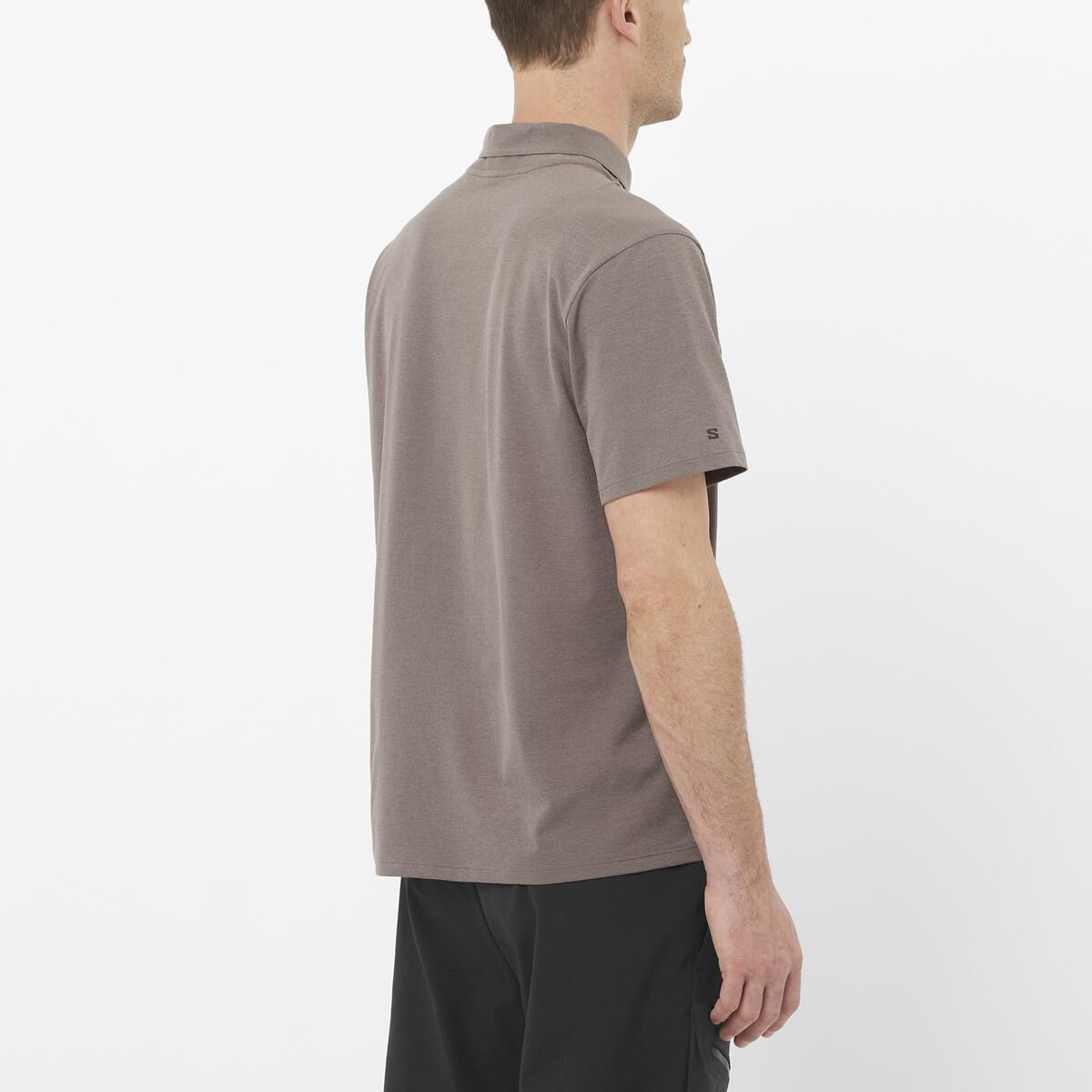 Imagen 2 de Polo de manga corta para hombre TRACKLINE POLO M SALOMON - Rojo Rojo