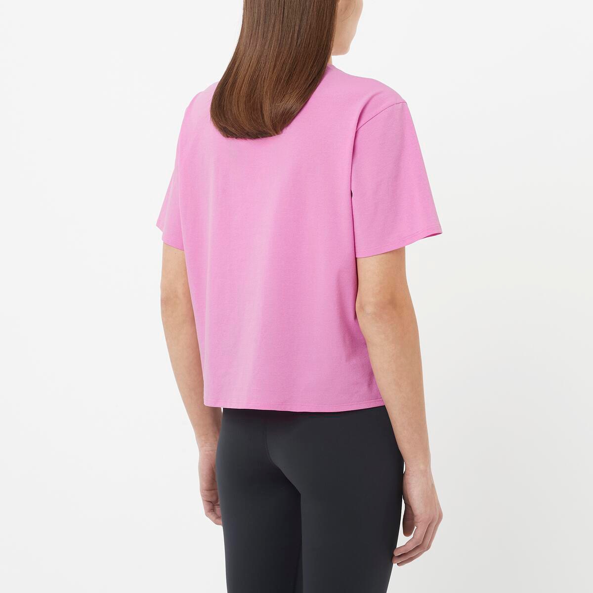 Camiseta de manga corta para mujer TRACKLINE SS TEE W SALOMON - Rosa Rosa-2