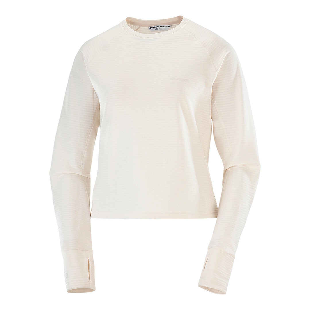 Prenda interior de manga larga para mujer SNTIAL LIGHTWARM CN W SALOMON - Blanco Blanco-4