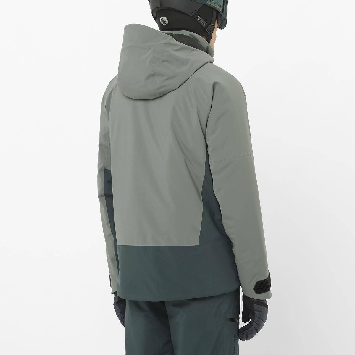 Chaqueta aislada con capucha para hombre BRILLIANT 2.0 JACKET M SALOMON - Verde Verde-2