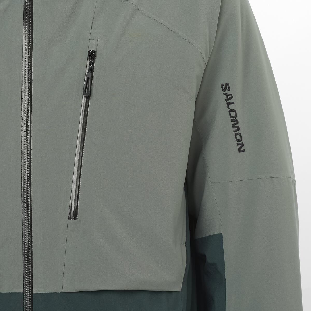 Chaqueta aislada con capucha para hombre BRILLIANT 2.0 JACKET M SALOMON - Verde Verde-3