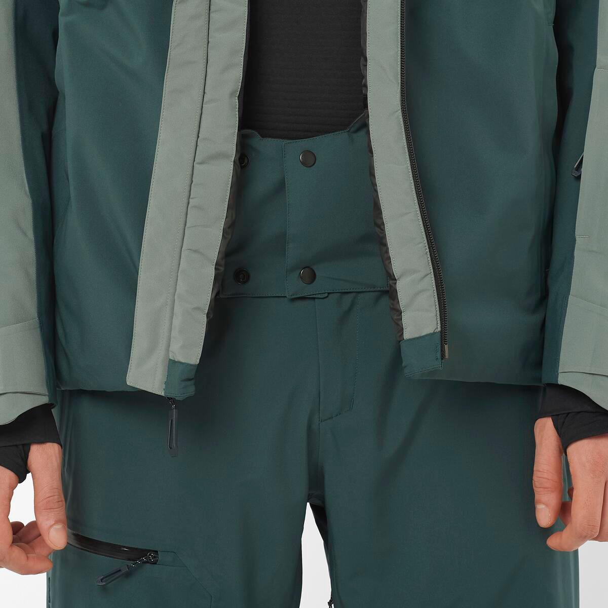 Chaqueta aislada con capucha para hombre BRILLIANT 2.0 JACKET M SALOMON - Verde Verde-4