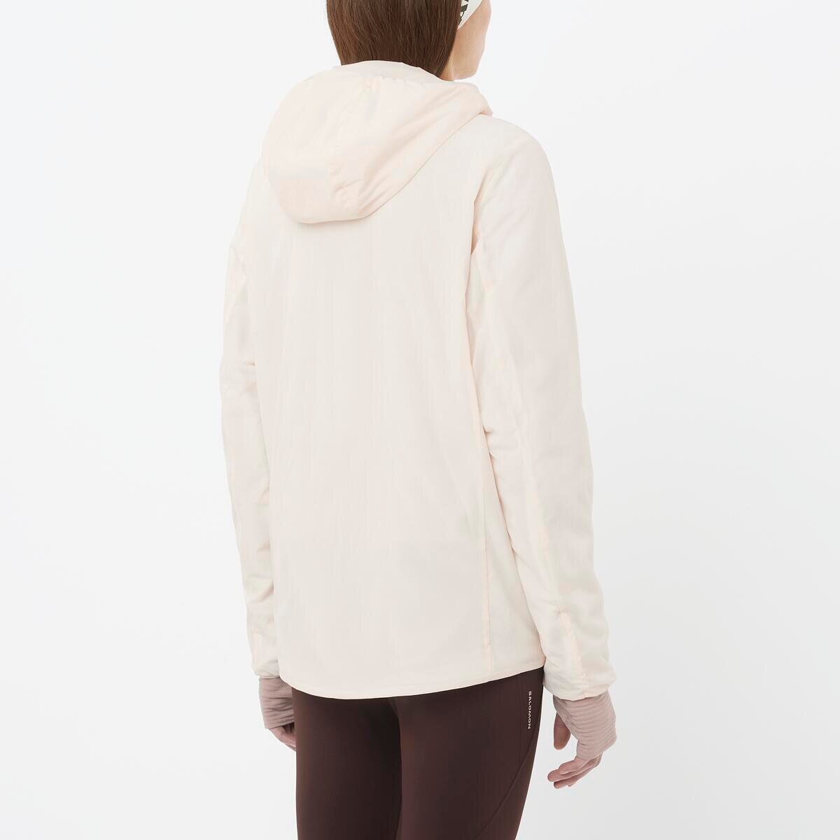 Chaqueta aislada con capucha para mujer MOUNTAIN FLEX JKT HD W SALOMON - Blanco Blanco-2