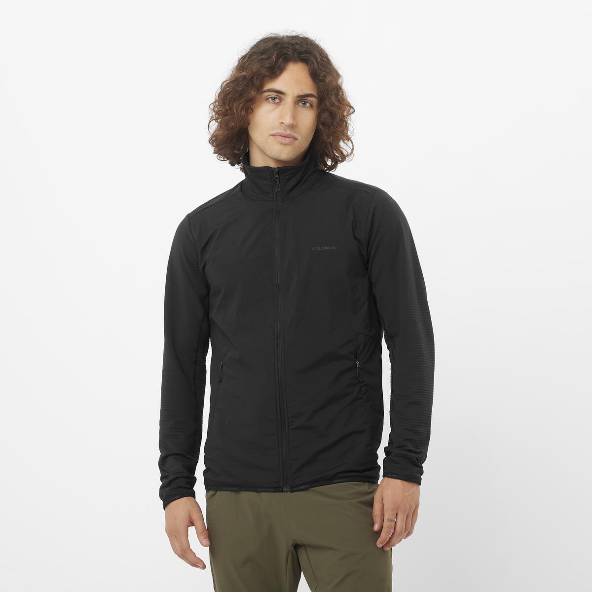 Imagen 0 de Chaqueta intermedia de cremallera completa para hombre SNTIAL LIGHTWARM HYBRID M SALOMON Negro
