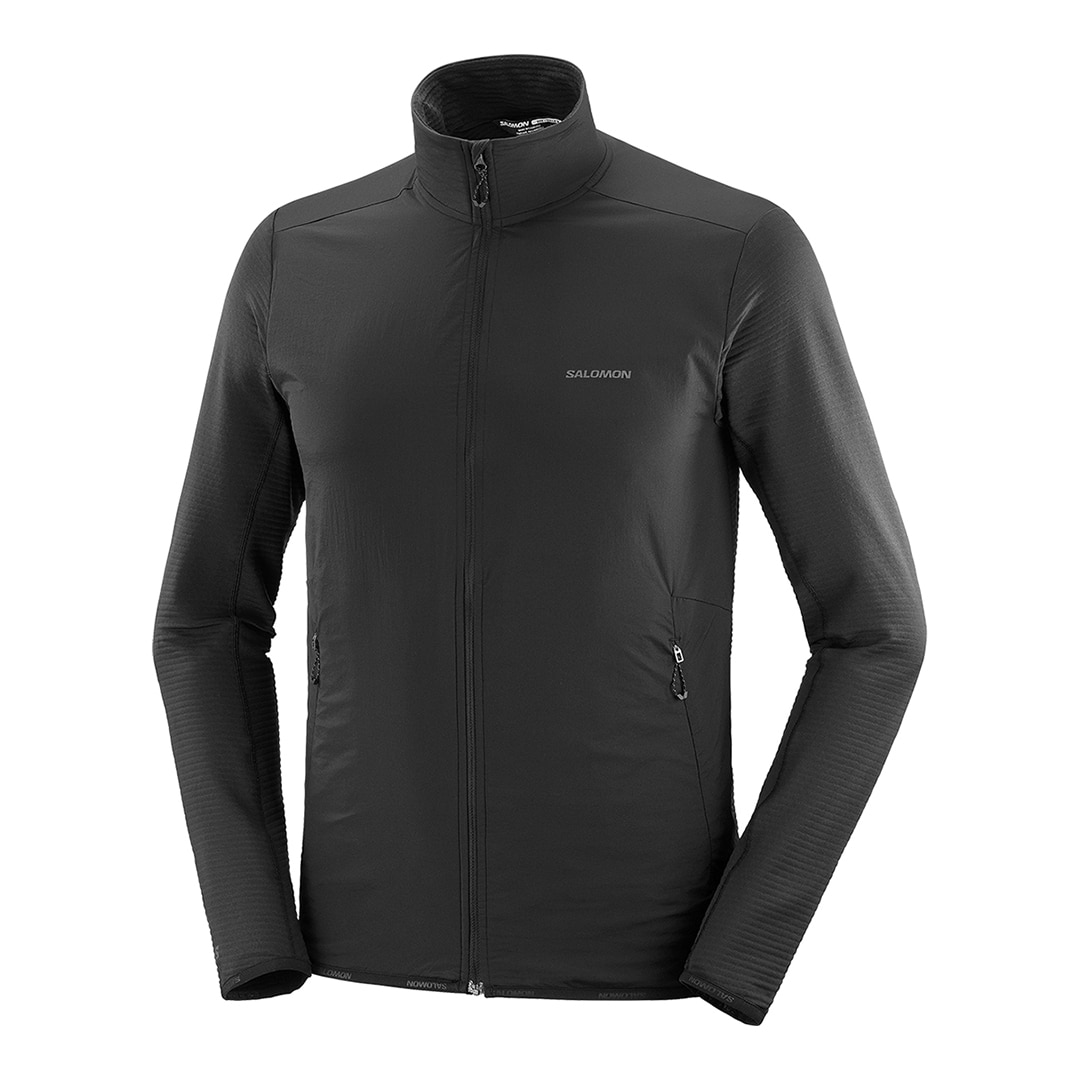 Imagen 5 de Chaqueta intermedia de cremallera completa para hombre SNTIAL LIGHTWARM HYBRID M SALOMON - Negro Negro