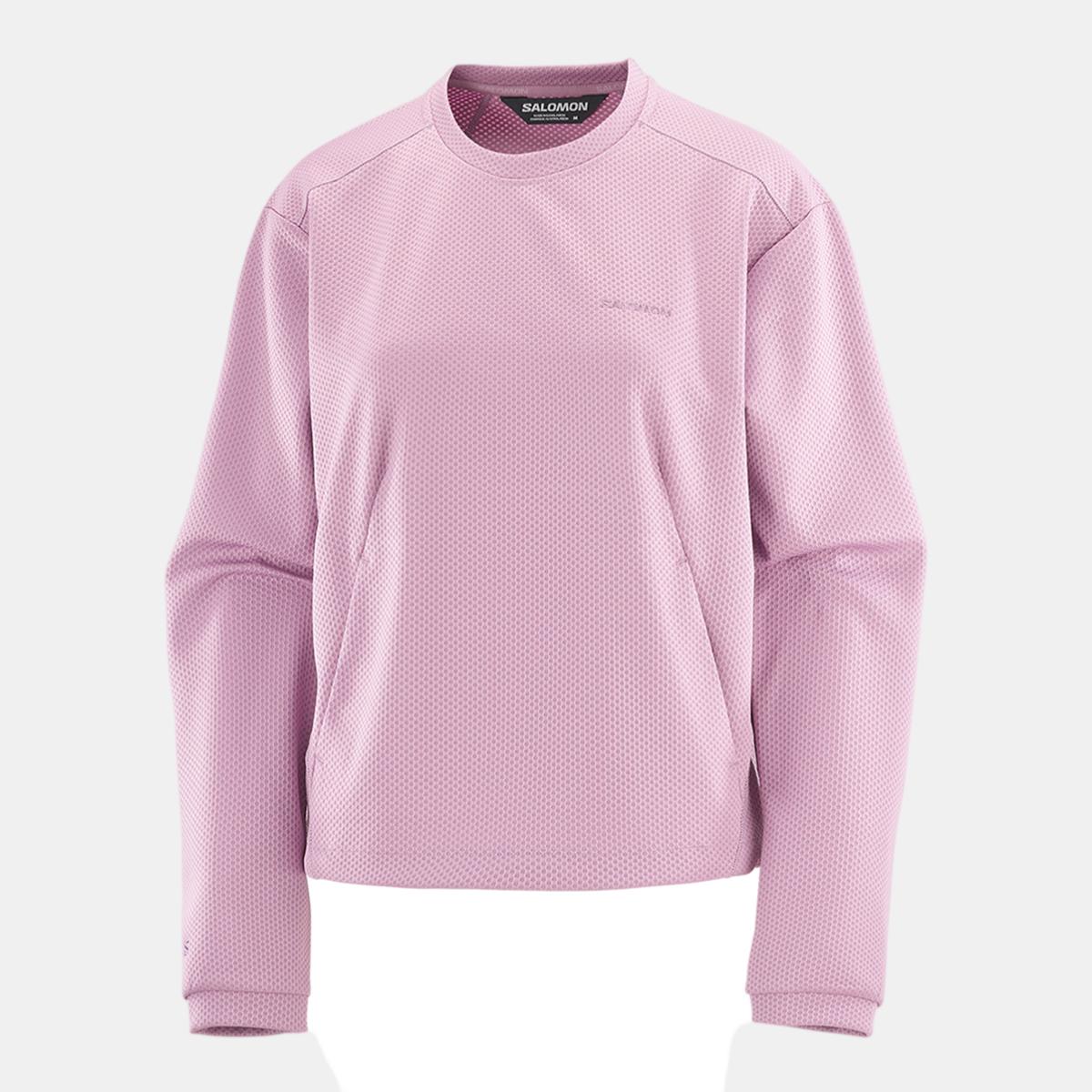Imagen 0 de Sudadera de cuello caja para mujer MOTOMESH CREWNECK W SALOMON Morado