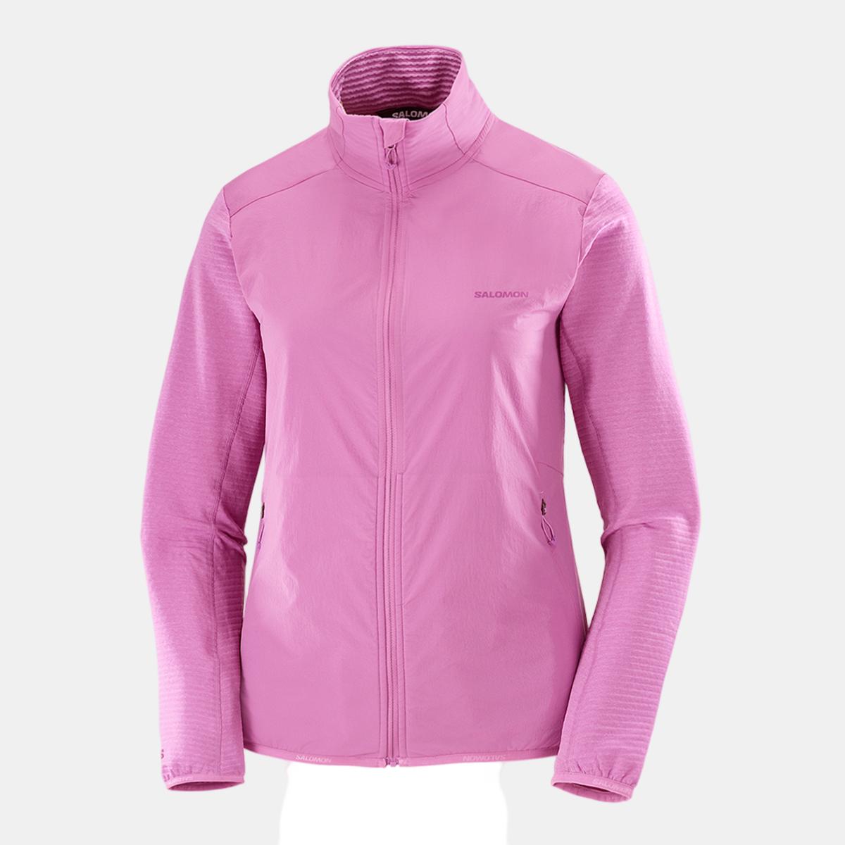 Chaqueta intermedia de cremallera completa para mujer SNTIAL LIGHTWARM HYBRID W SALOMON - Morado Morado-1