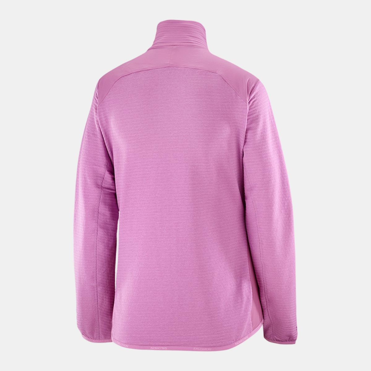 Chaqueta intermedia de cremallera completa para mujer SNTIAL LIGHTWARM HYBRID W SALOMON - Morado Morado-2