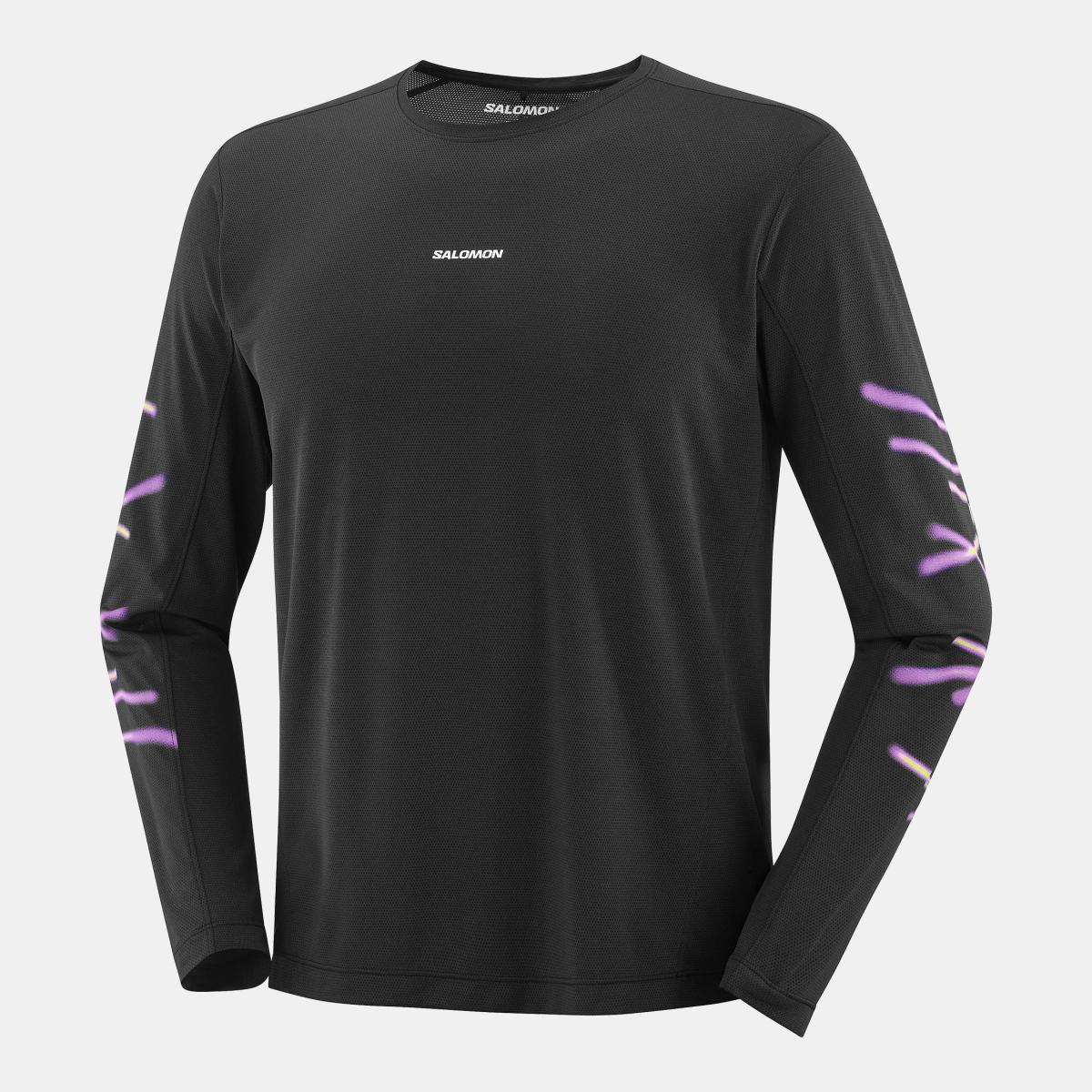 Imagen 0 de Camiseta de manga larga para hombre SHKout CORE LS TEE GFX M SALOMON Negro