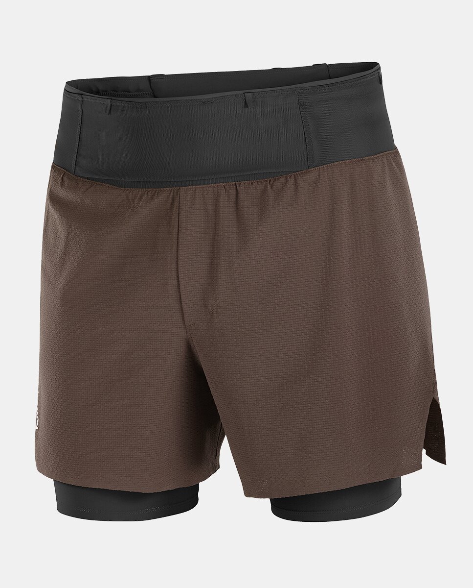 Imagen 0 de Pantalón corto de hombre Sense Aero 2IN1 SHTS 5" M Salomon Marrón