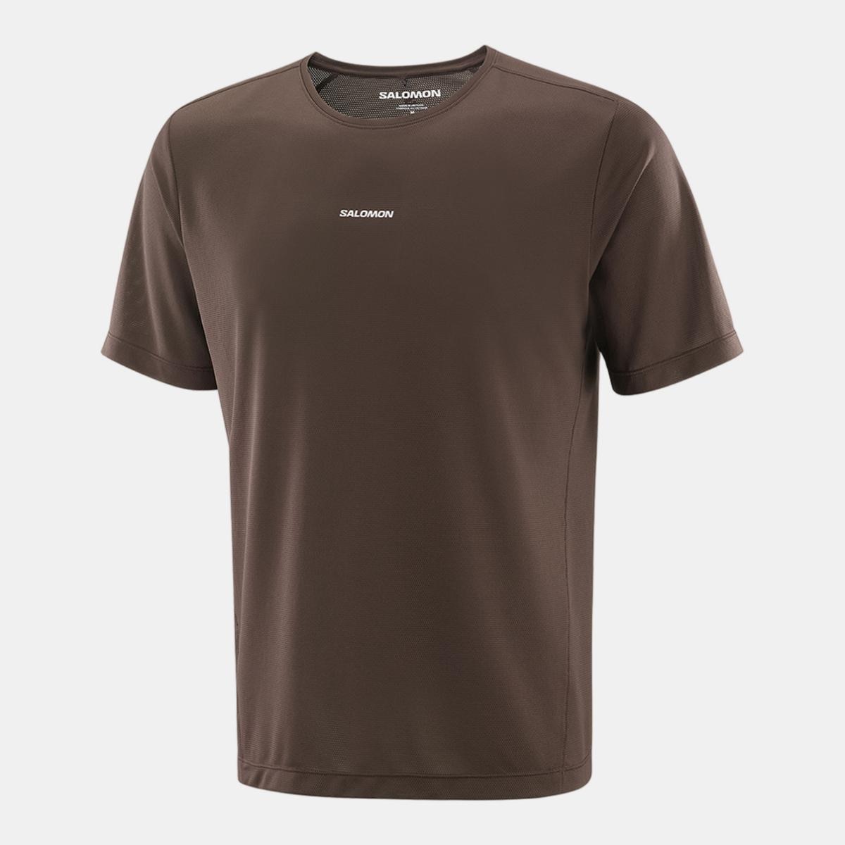 Camiseta de manga corta para hombre SHKout CORE SS TEE M SALOMON - Marrón Marrón-1