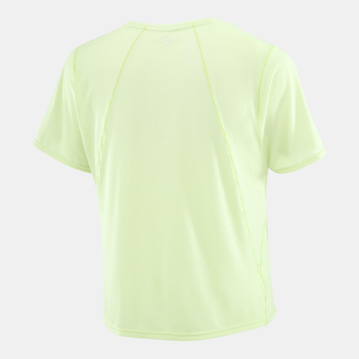 Camiseta de manga corta para mujer SHKout AIR CROPP SS TEE W SALOMON - Verde Verde-2