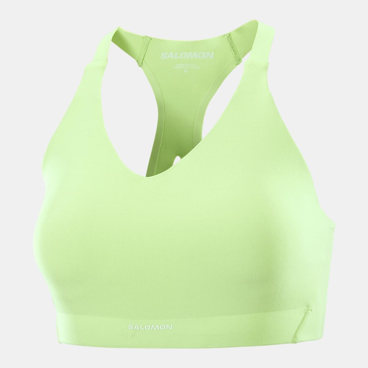 Sujetador deportivo para mujer SHKout BLISS BRA W SALOMON - Verde Lima Verde Lima-1
