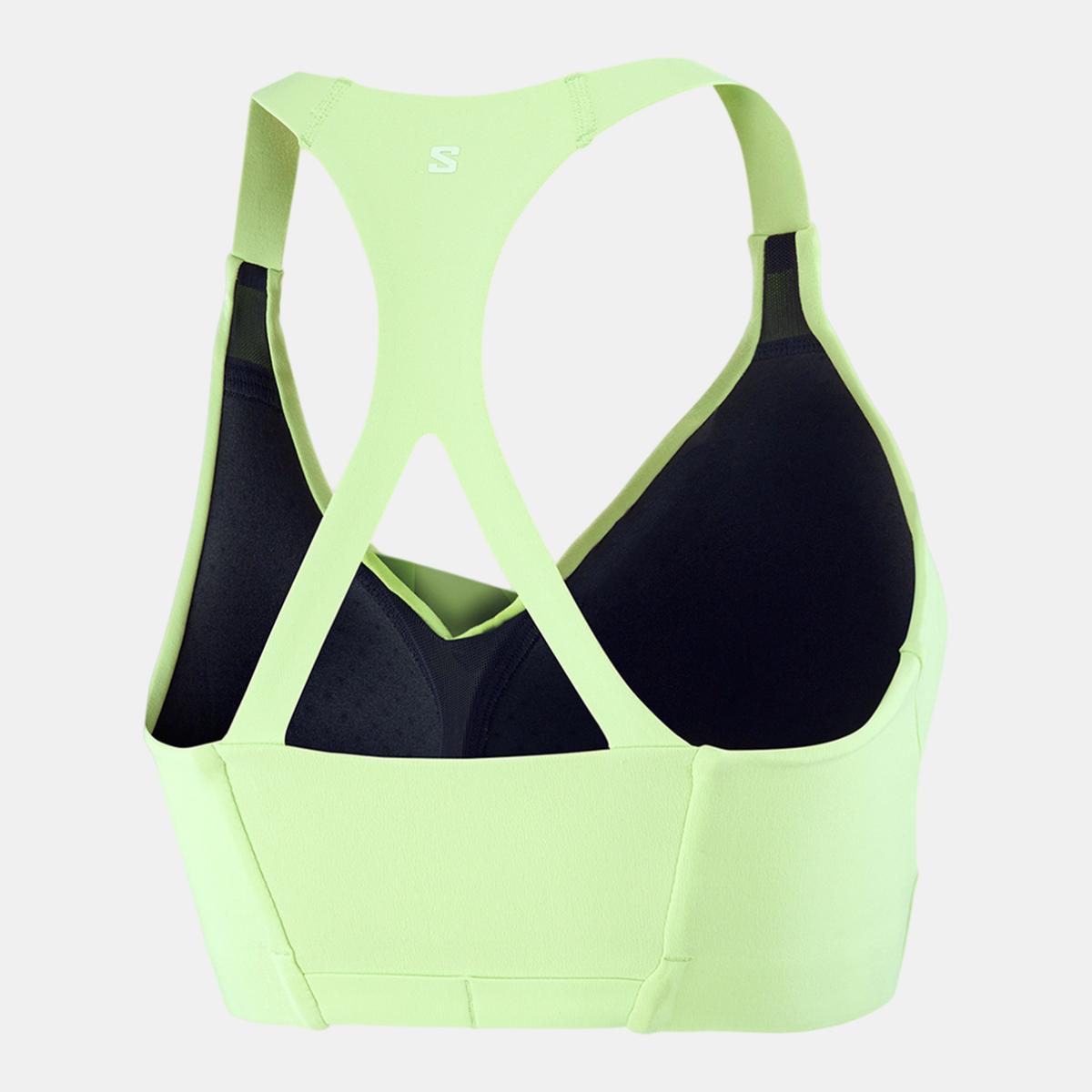 Sujetador deportivo para mujer SHKout BLISS BRA W SALOMON - Verde Lima Verde Lima-2