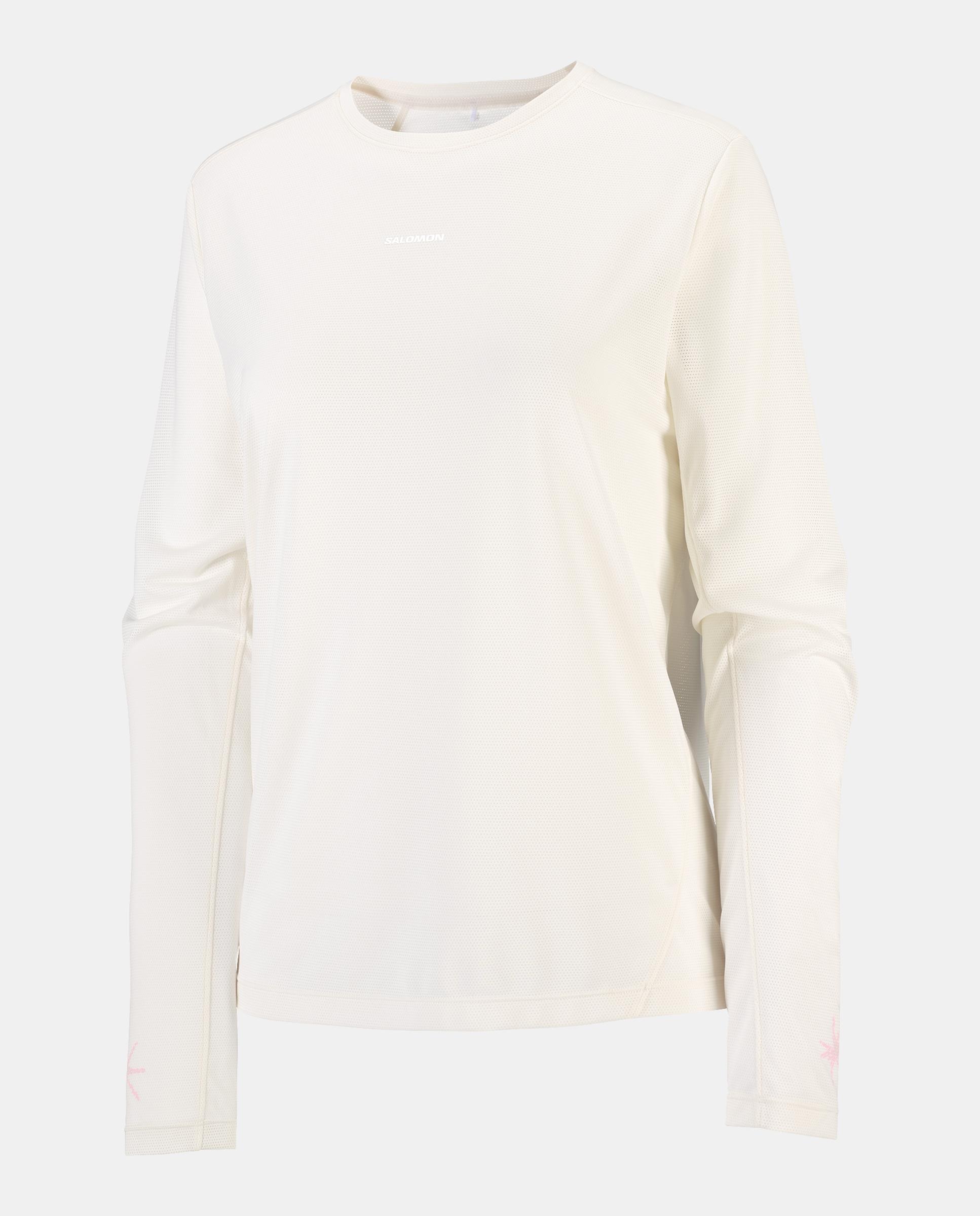 Imagen 0 de Camiseta de manga larga para mujer SHKout CORE LS TEE GFX W SALOMON Blanco / Rosa