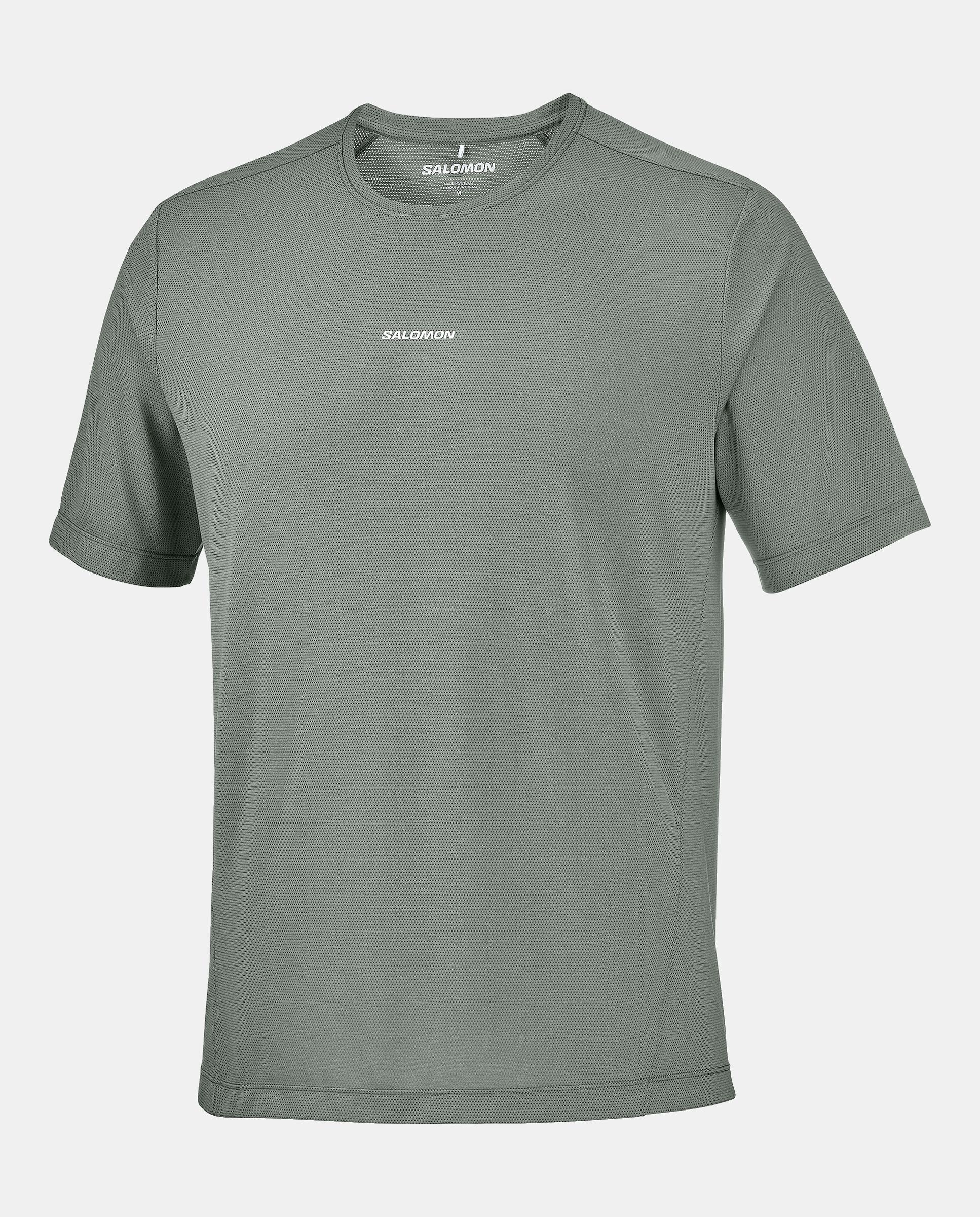 Camiseta de manga corta para hombre SHKout CORE SS TEE M SALOMON - Verde / Gris Verde / Gris-1