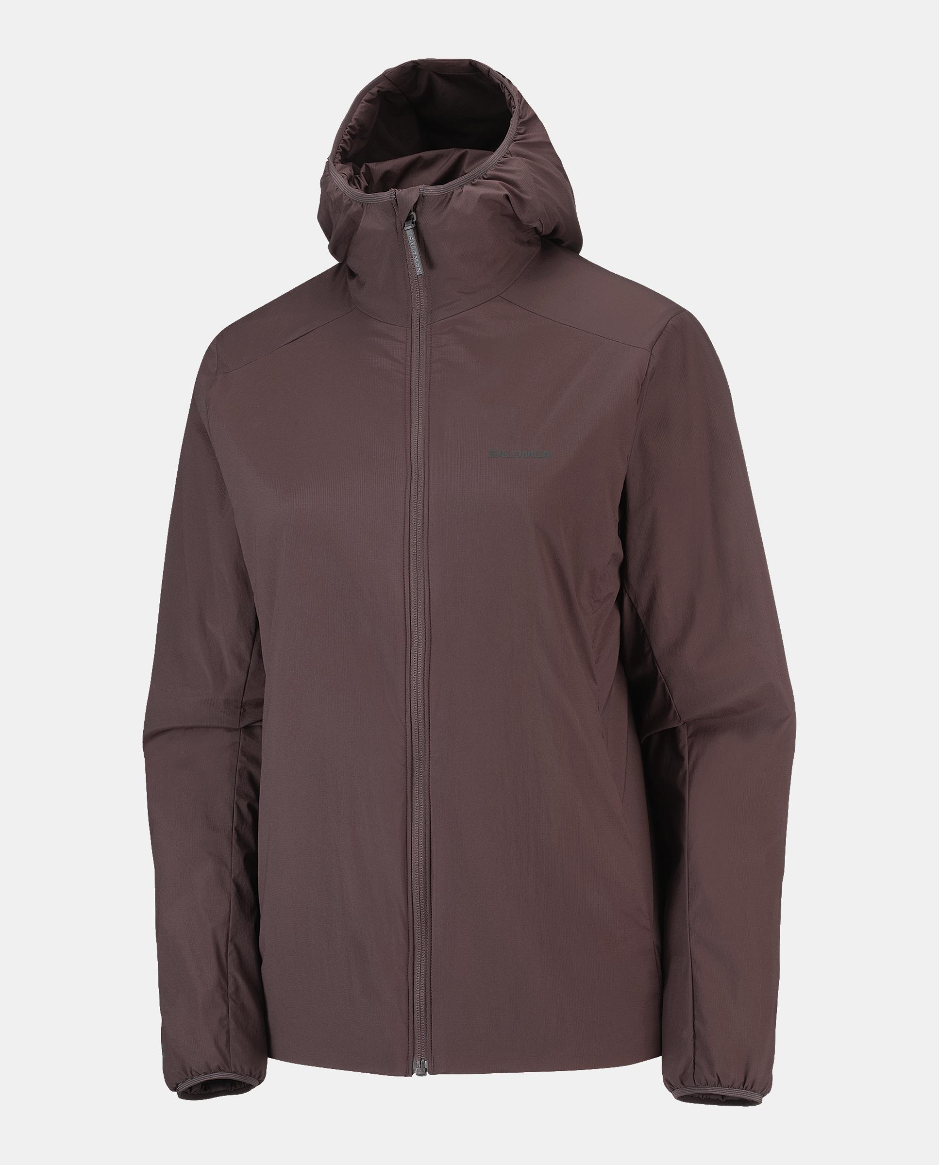 Chaqueta aislada con capucha para mujer MOUNTAIN FLEX JKT HD W SALOMON - Marrón Marrón-1