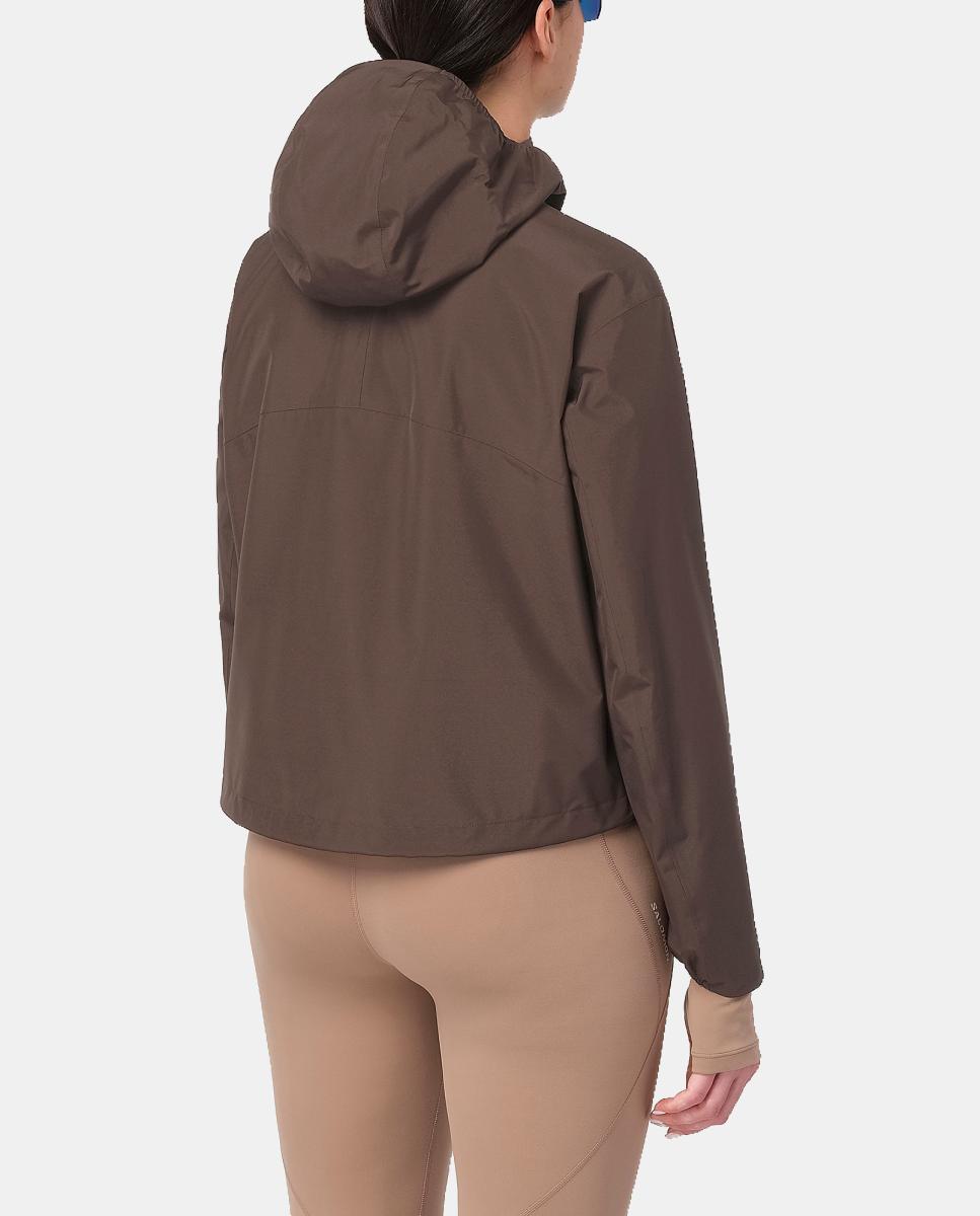 Chaqueta shell para mujer OUTSCAPE 2L SHORT JKT S W Salomon - Marrón Marrón-2