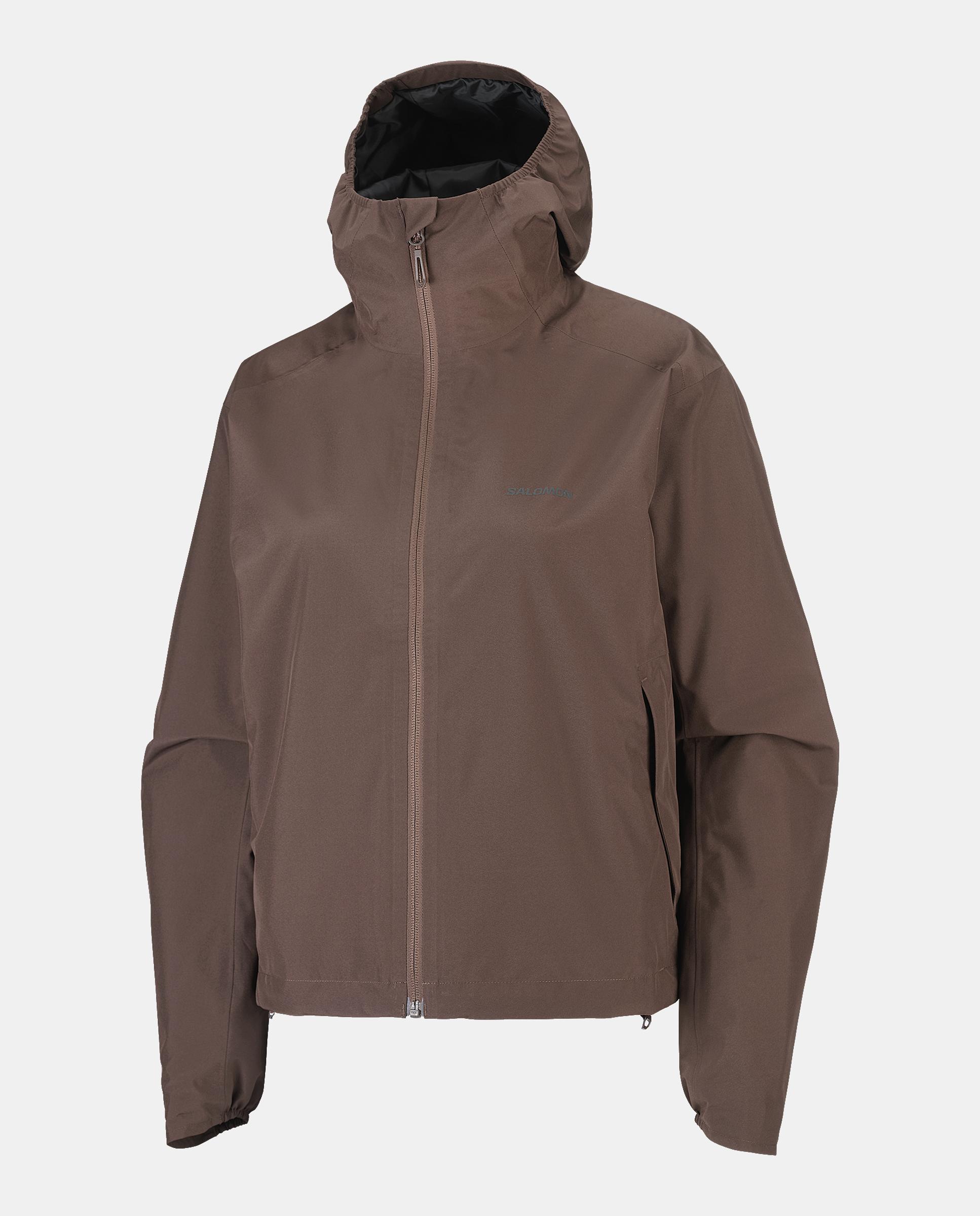 Chaqueta shell para mujer OUTSCAPE 2L SHORT JKT S W Salomon - Marrón Marrón-3