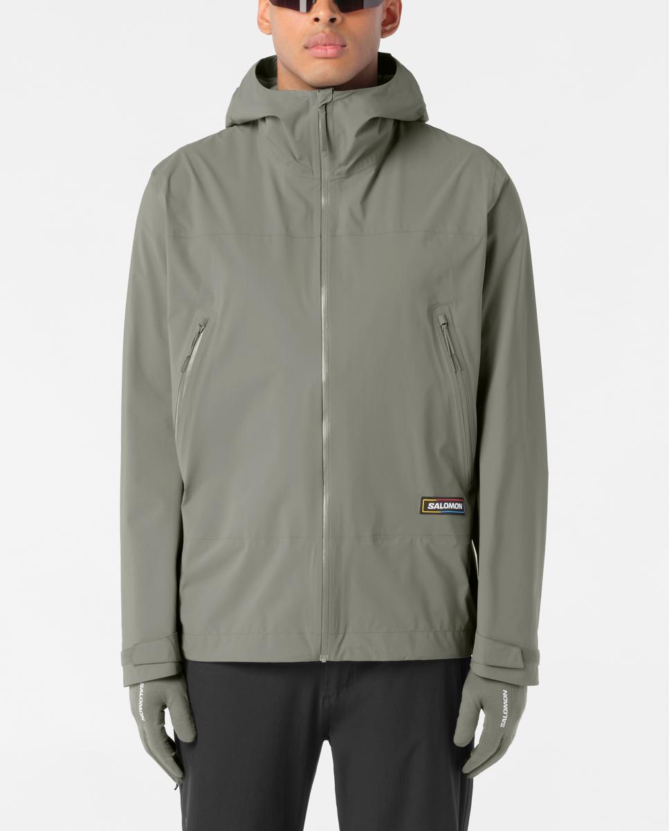 Salomon Chaqueta shell para hombre OUTQUEST 2.5L JKT M Verde