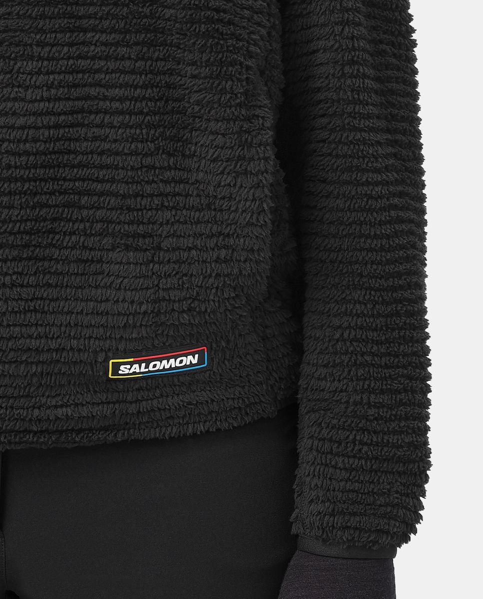 Sudadera con capucha para mujer THERNOVA FLEECE HD W Salomon - Negro Negro-4