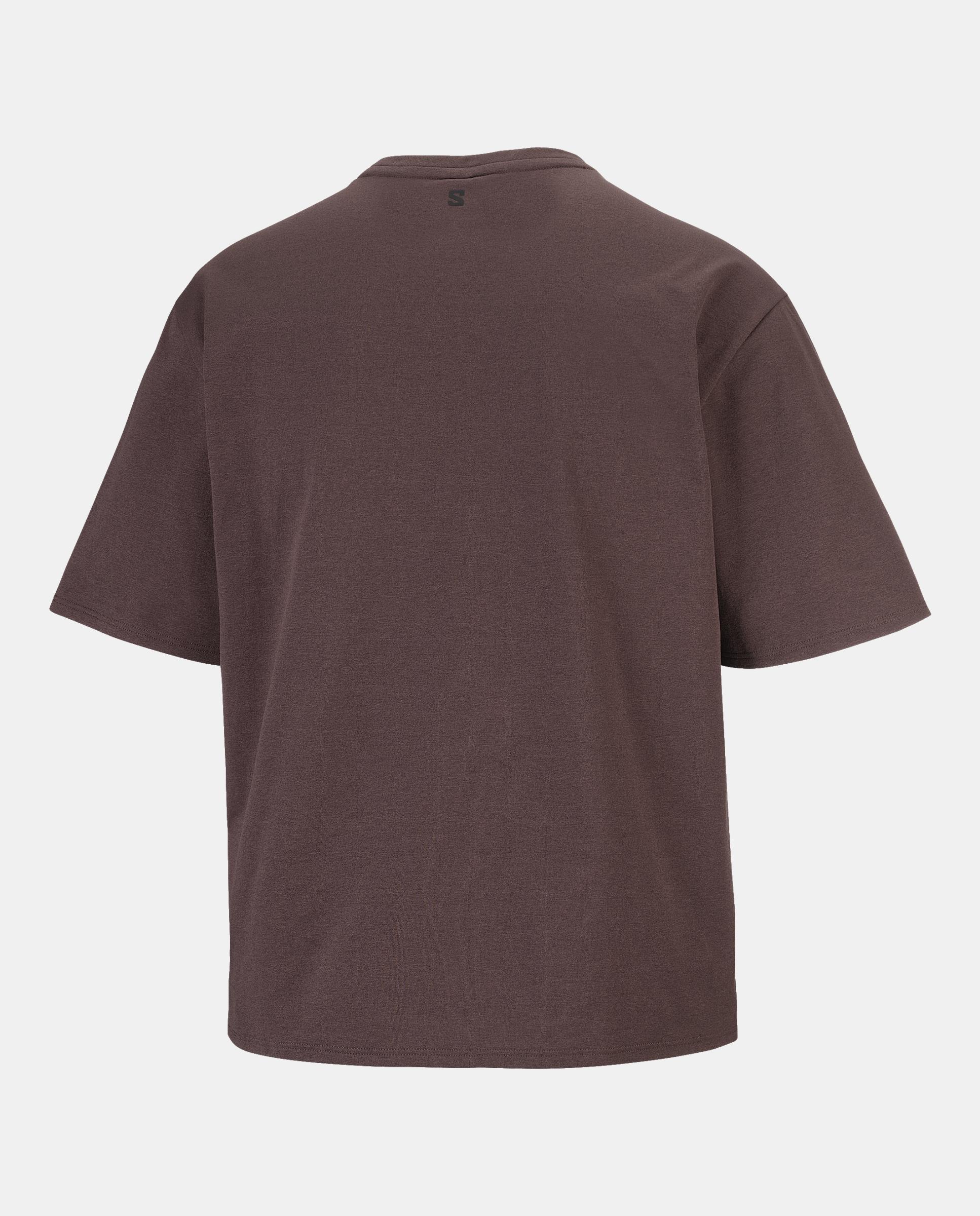 Camiseta de manga corta para mujer TRACKLINE SS TEE W SALOMON - Marrón Marrón-2