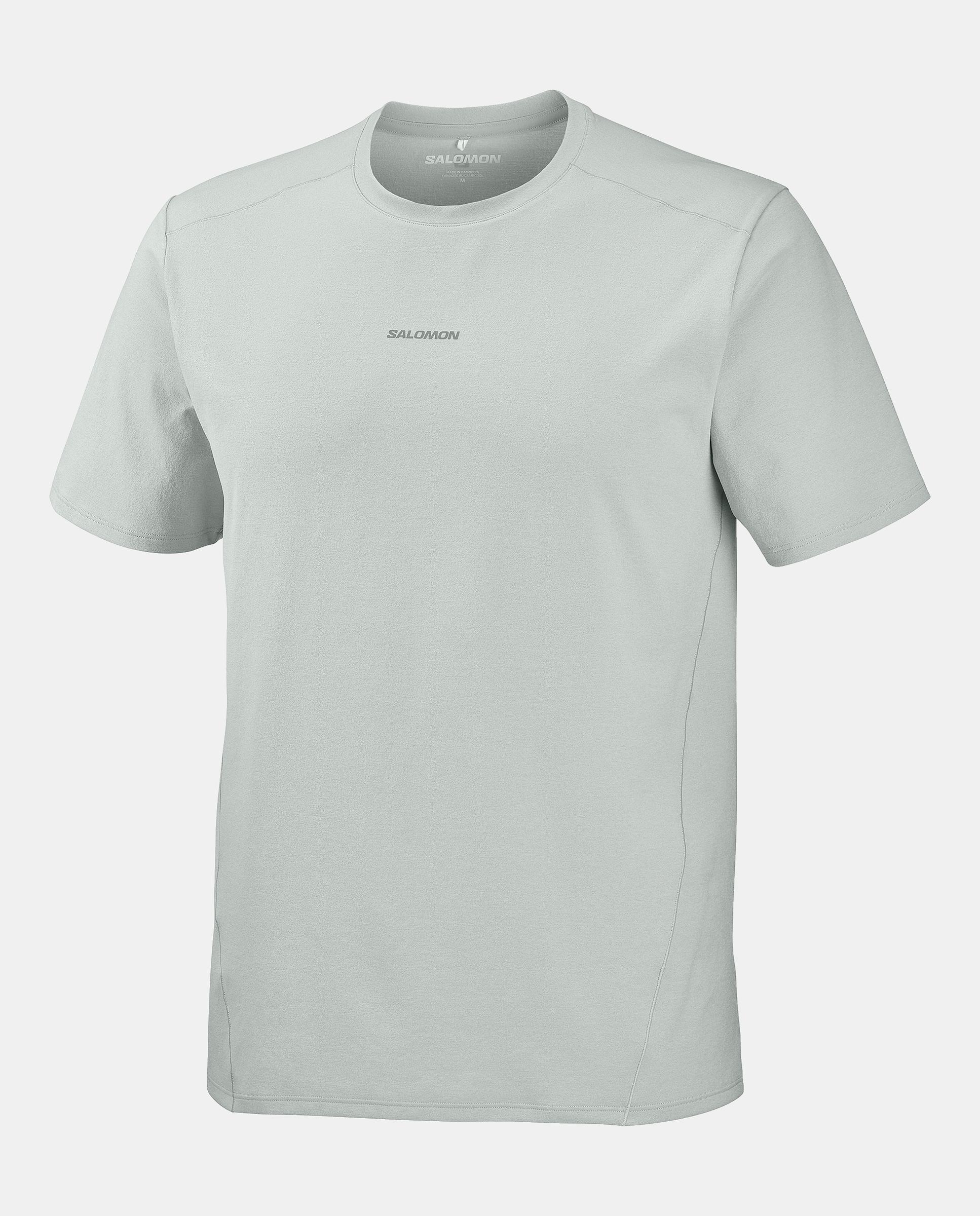 Camiseta de manga corta para hombre TRACKLINE SS TEE M SALOMON - Verde Verde-1
