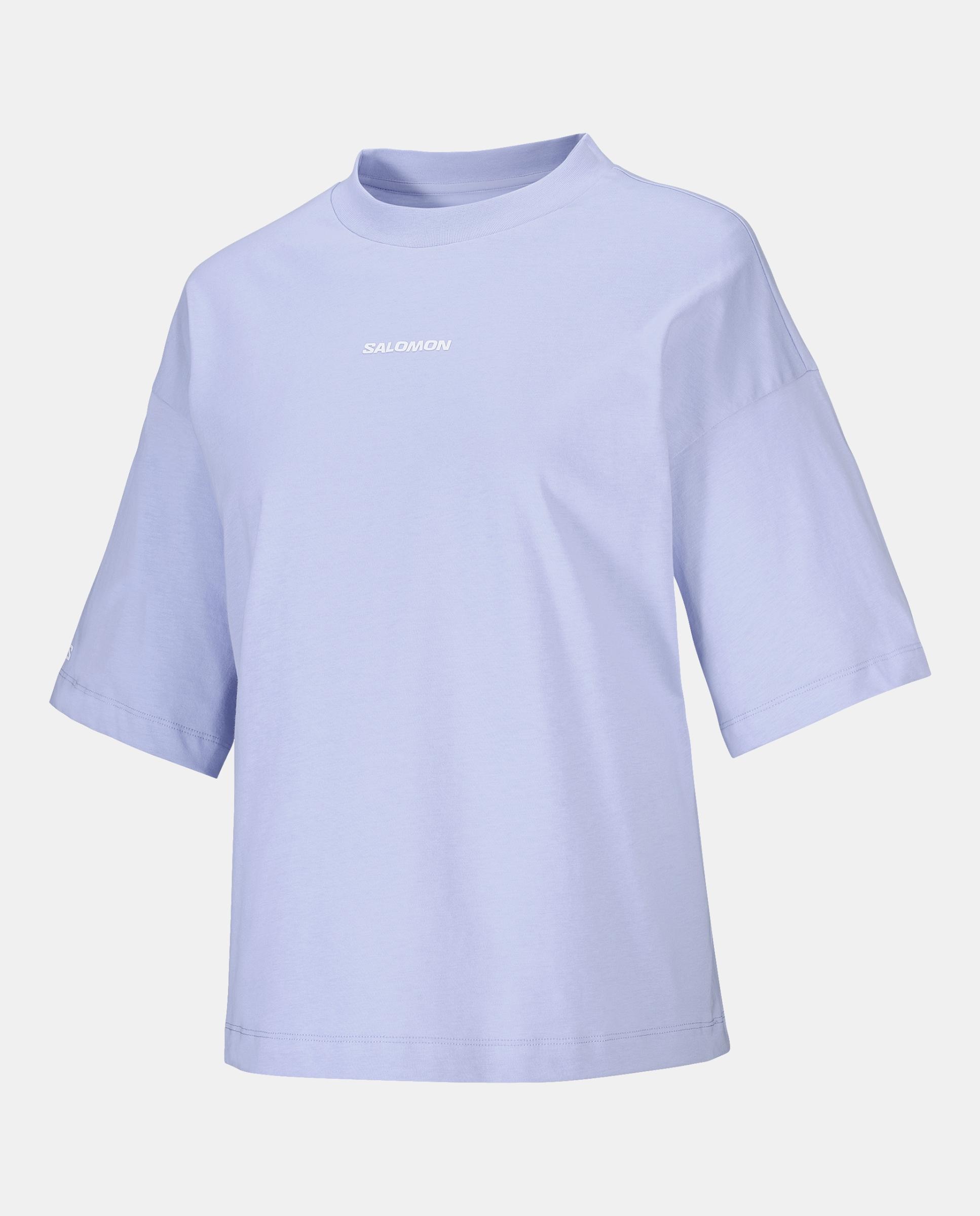 Camiseta de manga corta para mujer LOGO SS TEE W SALOMON - Azul Azul-1