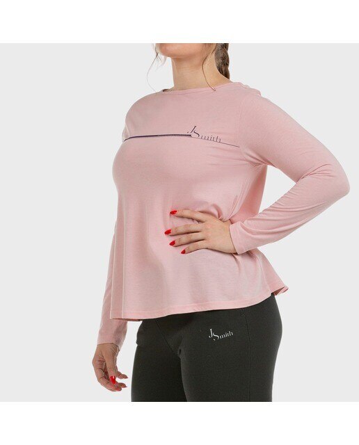 Camiseta de mujer Parum John Smith - Rosa Rosa-2