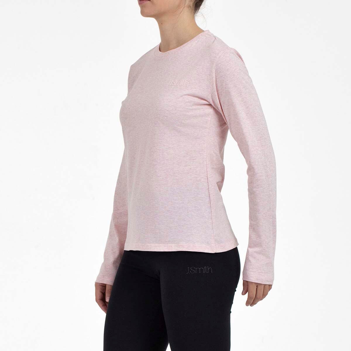 Camiseta M/Larga de Mujer Jelga Ml - Rosa pastel Rosa pastel-2