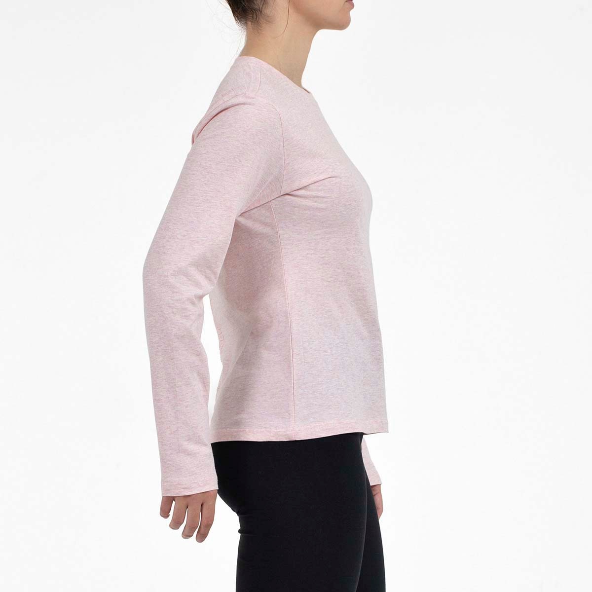 Camiseta M/Larga de Mujer Jelga Ml - Rosa pastel Rosa pastel-3