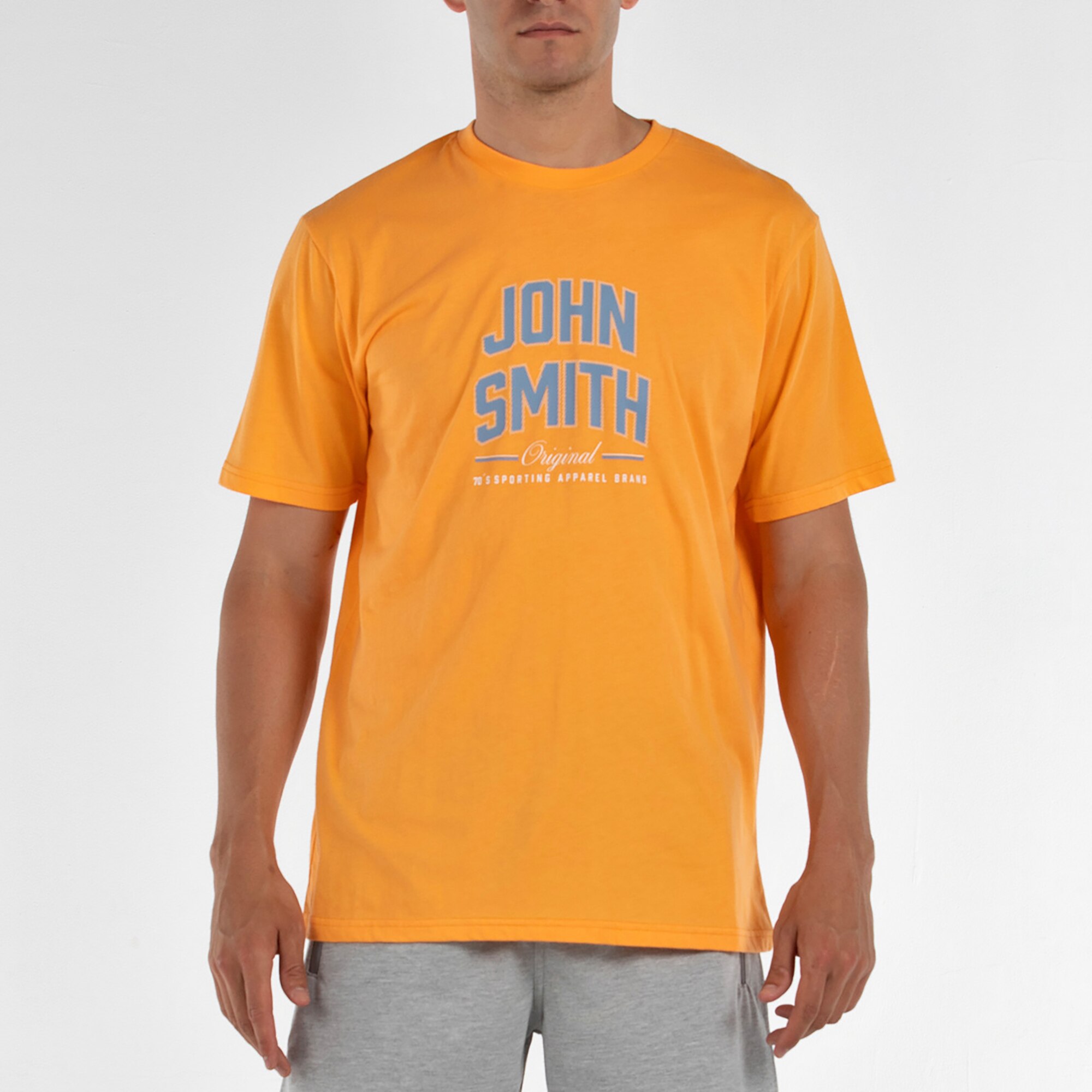 John Smith Camiseta M/C Hombre CENTENIL NARANJA PASTEL Naranja